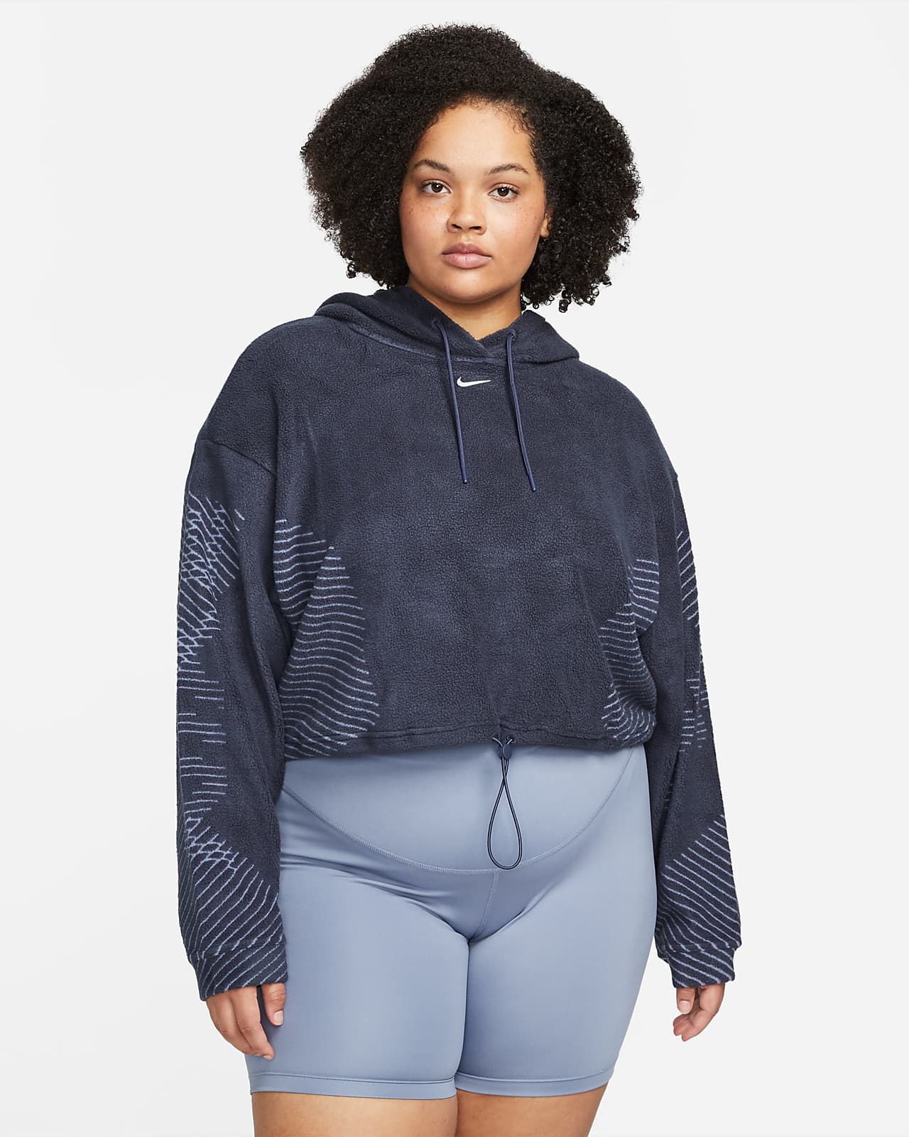 Sudadera con gorro de tejido Fleece para mujer talla grande Nike Pro Therma-FIT  ADV. Nike.com