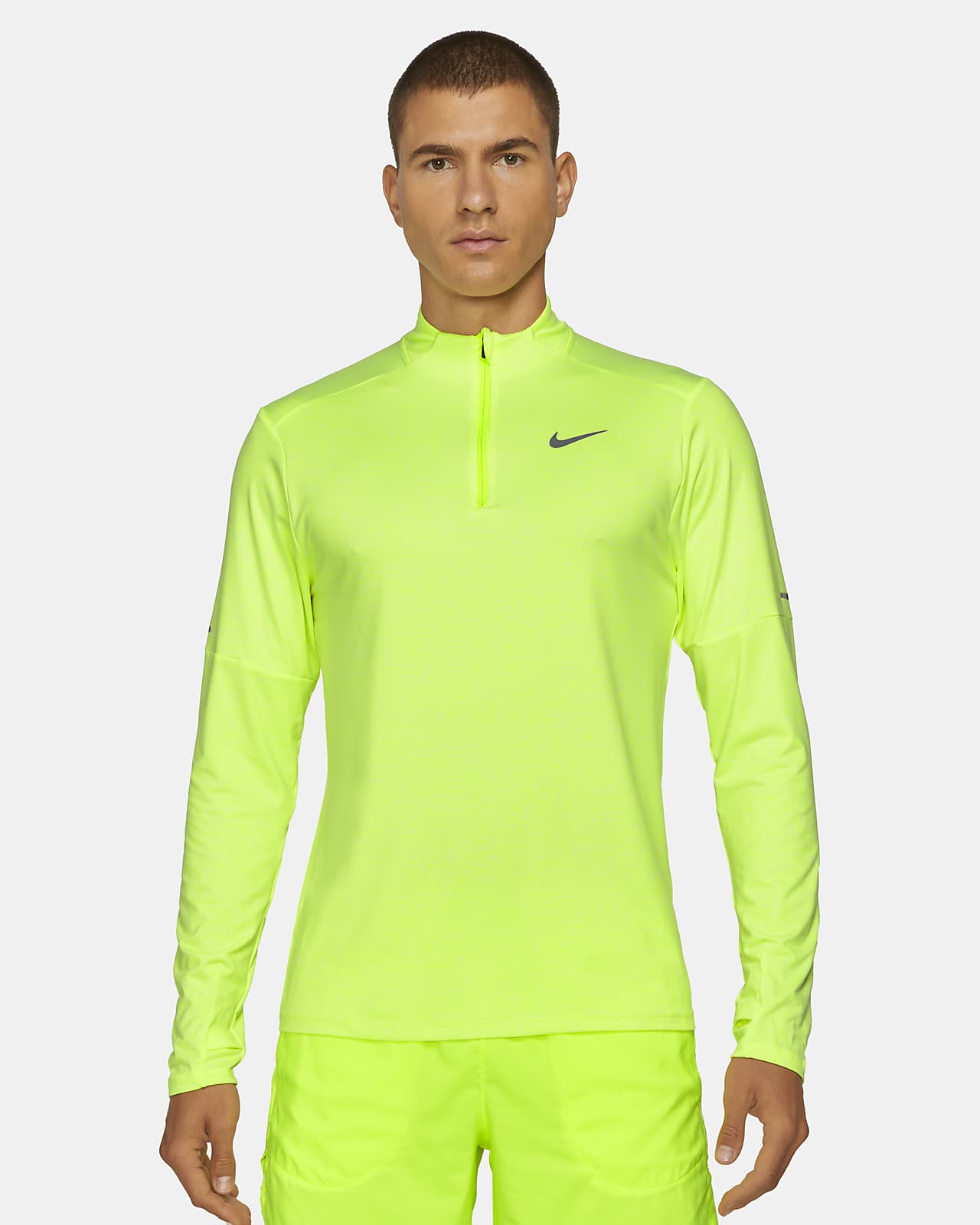 Nike Dri-FIT-løbeoverdel med 1/4 lynlås til mænd