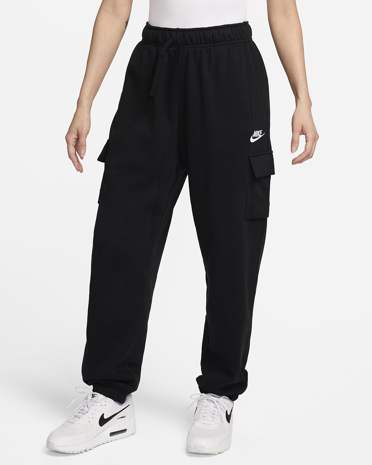 Nike Sportswear Club Fleece Women's Mid-Rise Oversized Cargo Sweatpants  (Plus Size).
