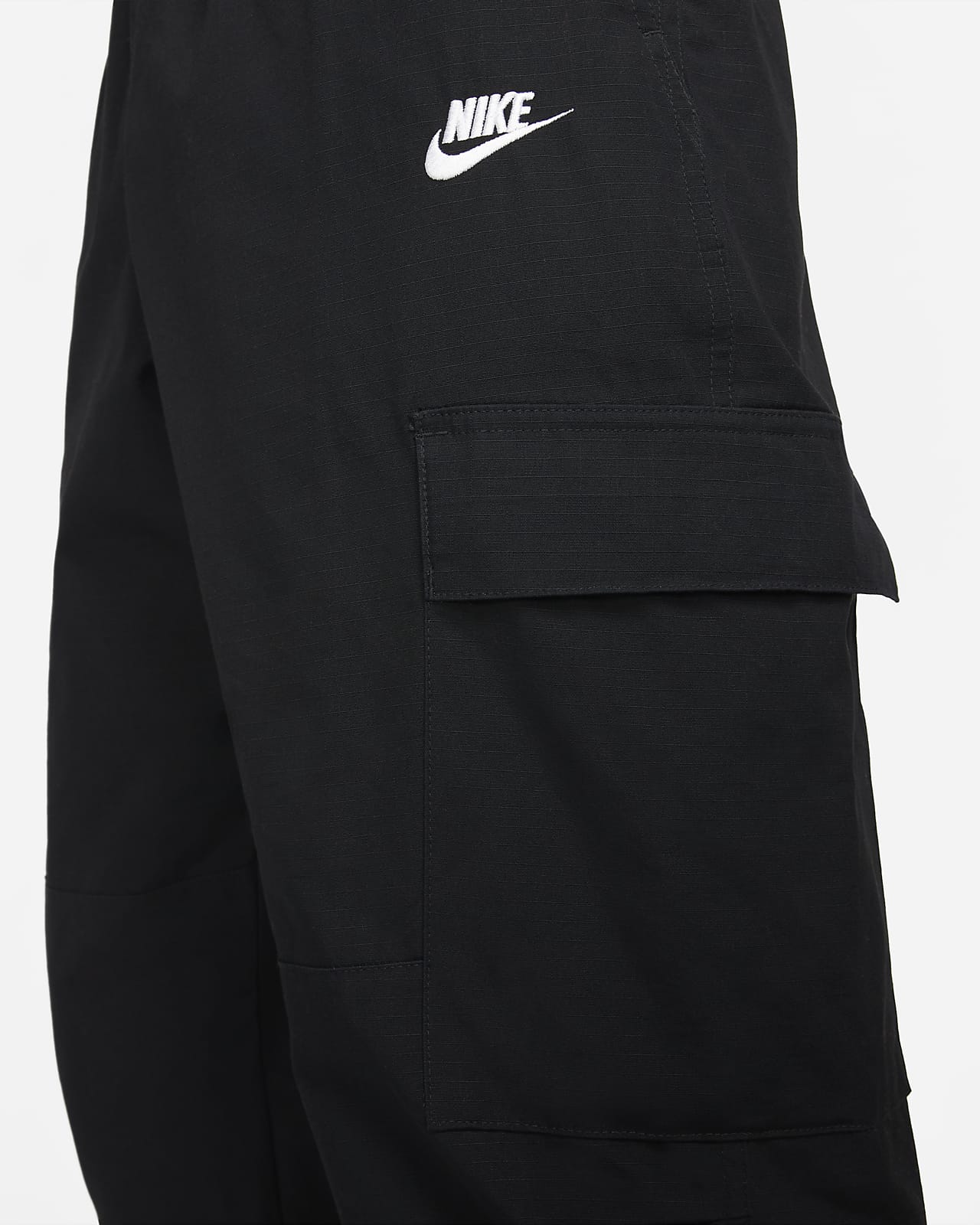 Shop Nike Club Mens Woven Cargo Pants Grey
