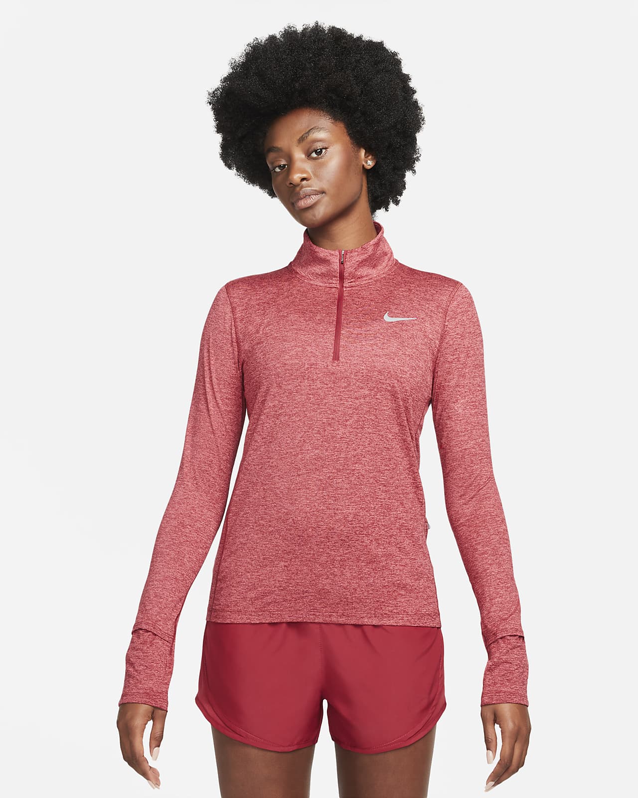 Nike rövid cipzáras női futófelső