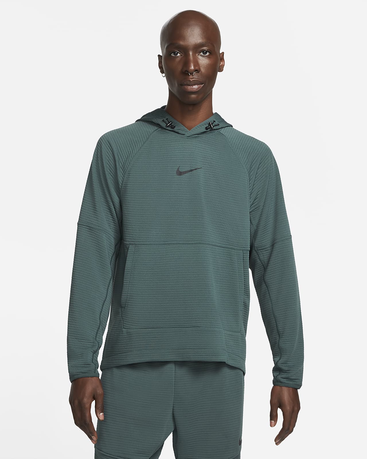 Nike Pro Dri-FIT Sudadera con capucha deportiva de tejido Fleece - Hombre. ES