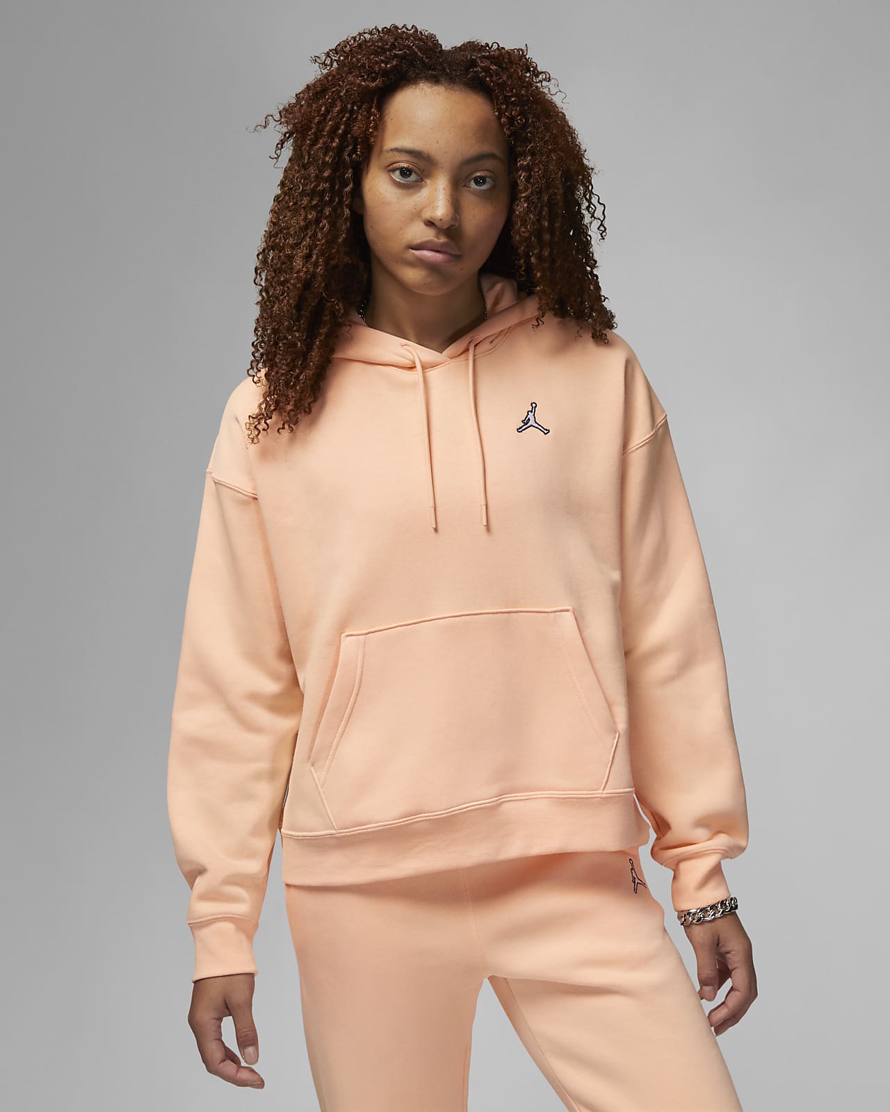 Sweat à capuche en tissu Fleece Jordan Brooklyn pour Femme. Nike BE