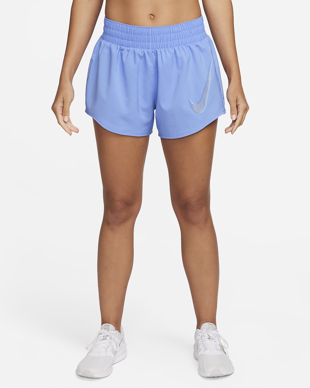 Shorts de running con forro de ropa interior de tiro medio para mujer Nike  Dri-FIT One Swoosh. Nike MX