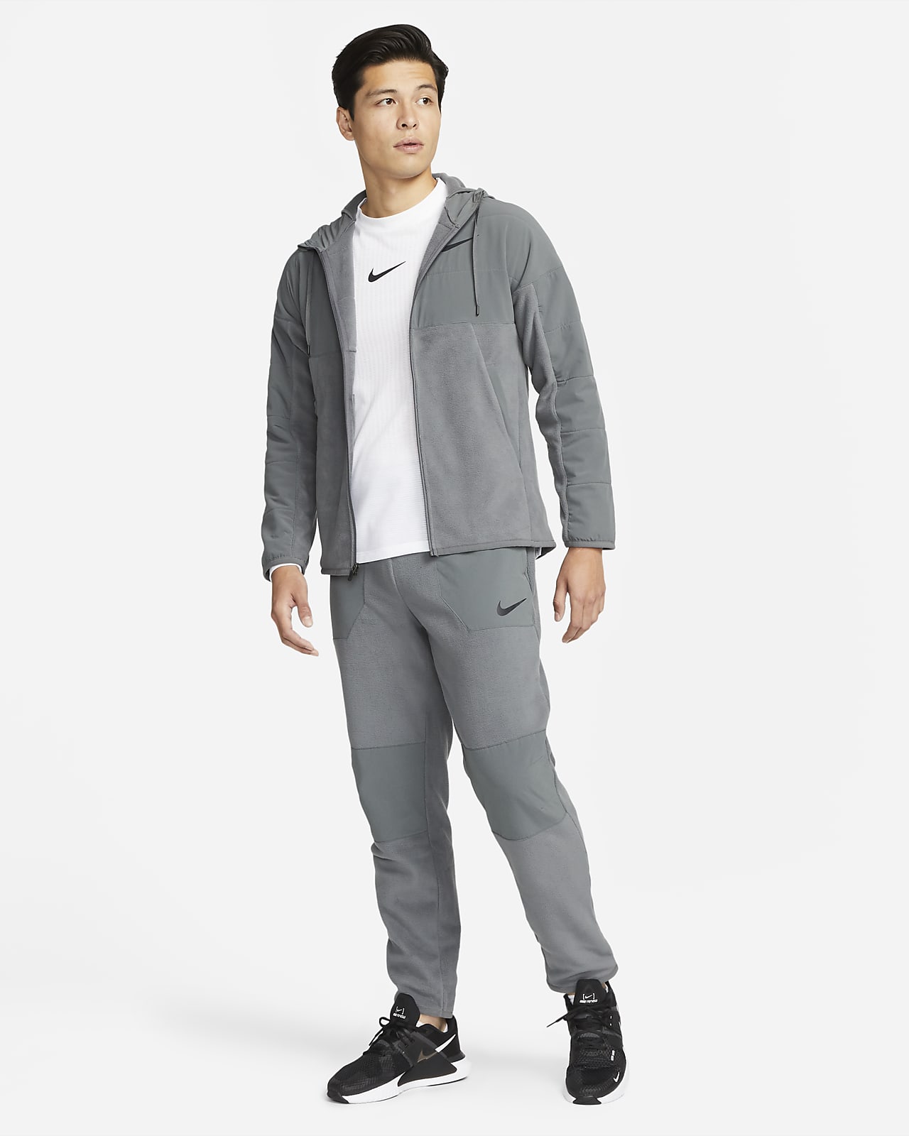 nike men's therma winterized full zip basketball hoodie