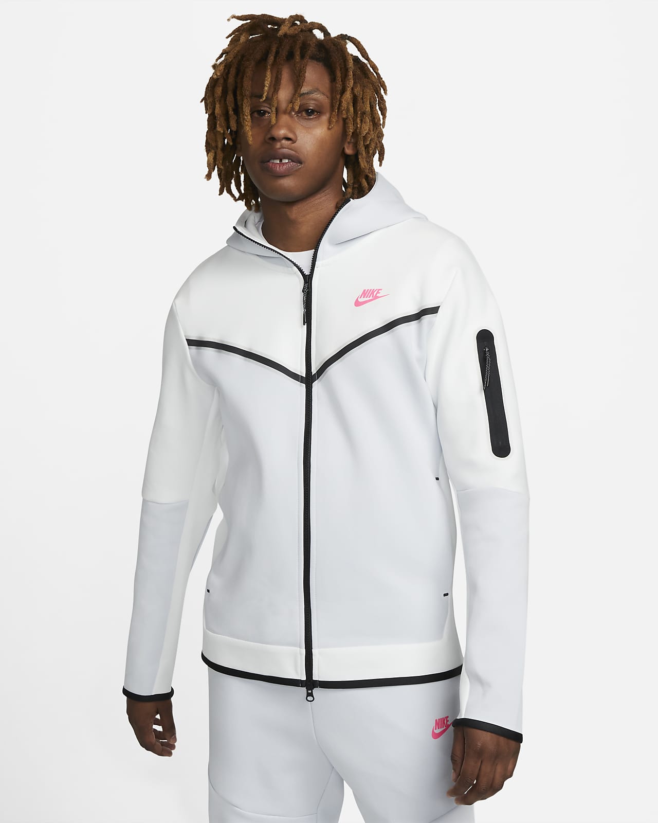 Rote Nike Tech Fleece Anzug Online LKBJ