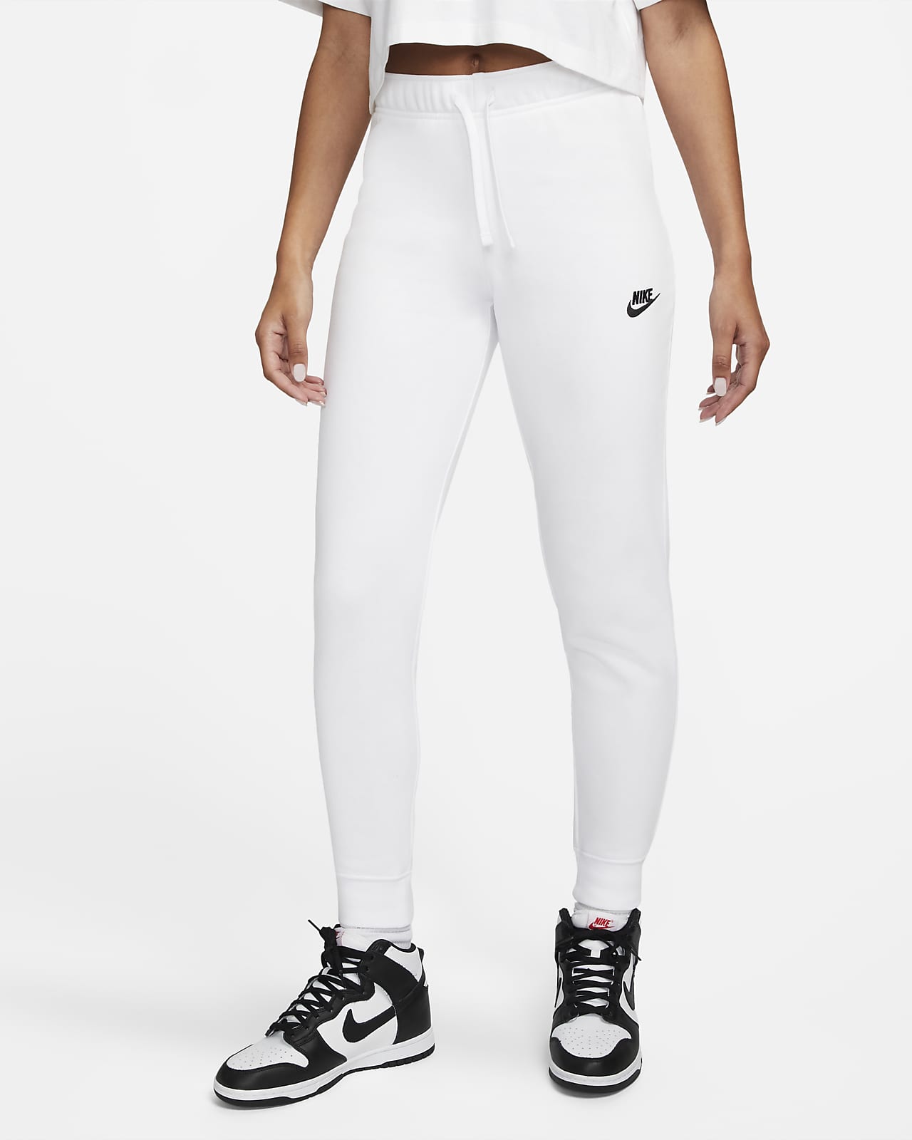champán vela Casa Nike Sportswear Club Fleece Jogger entallado de talle medio - Mujer. Nike ES