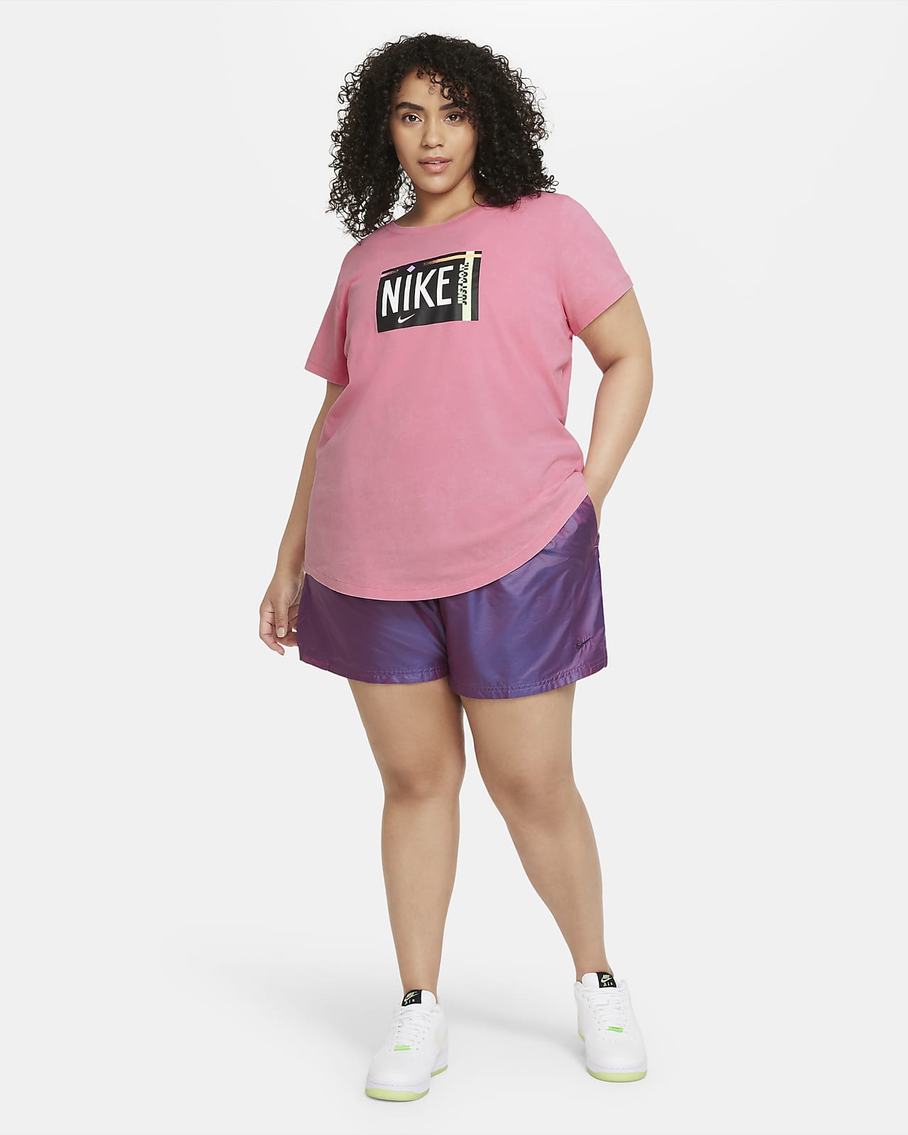 plus size nike shorts