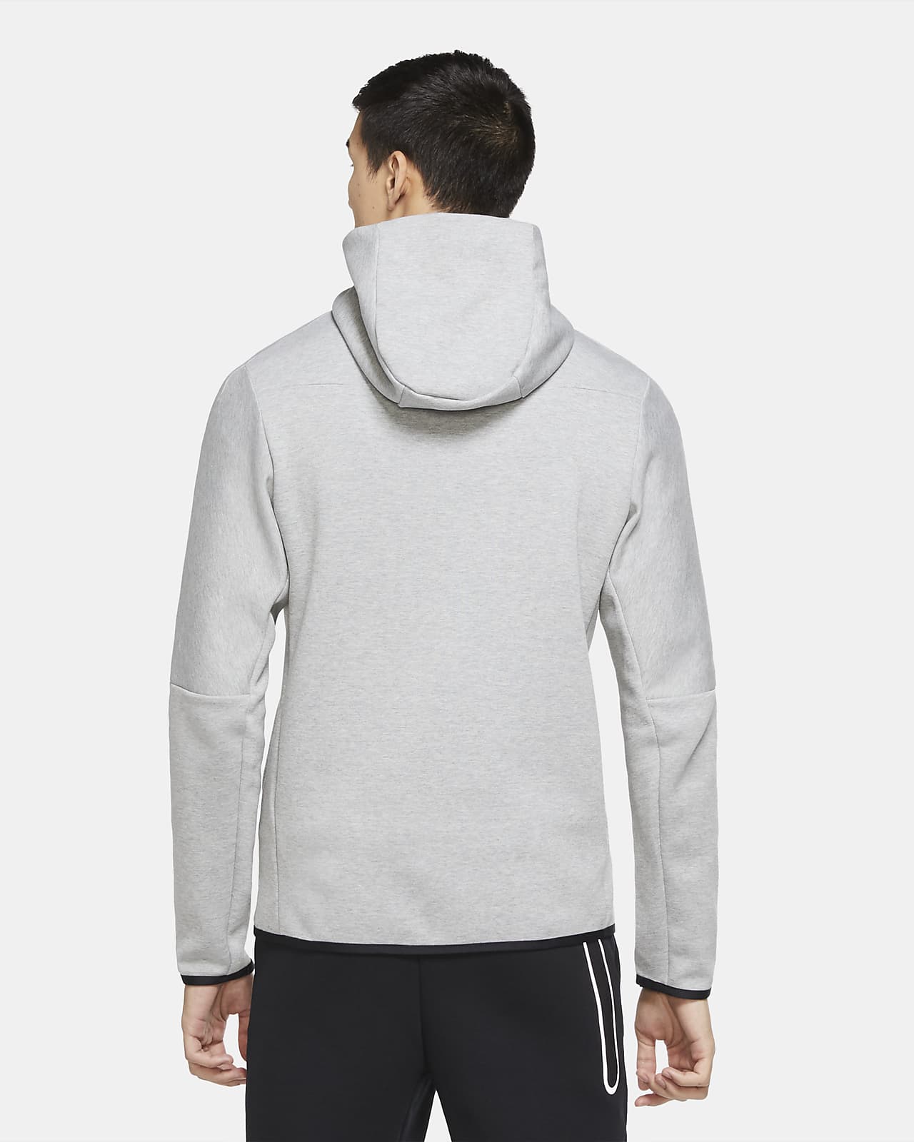 nike tech fleece grey black