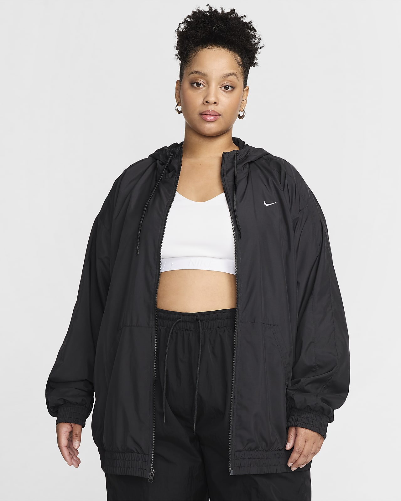 Nike Sportswear Classic Wovens Women's Loose UV Hooded Jacket (Plus Size)