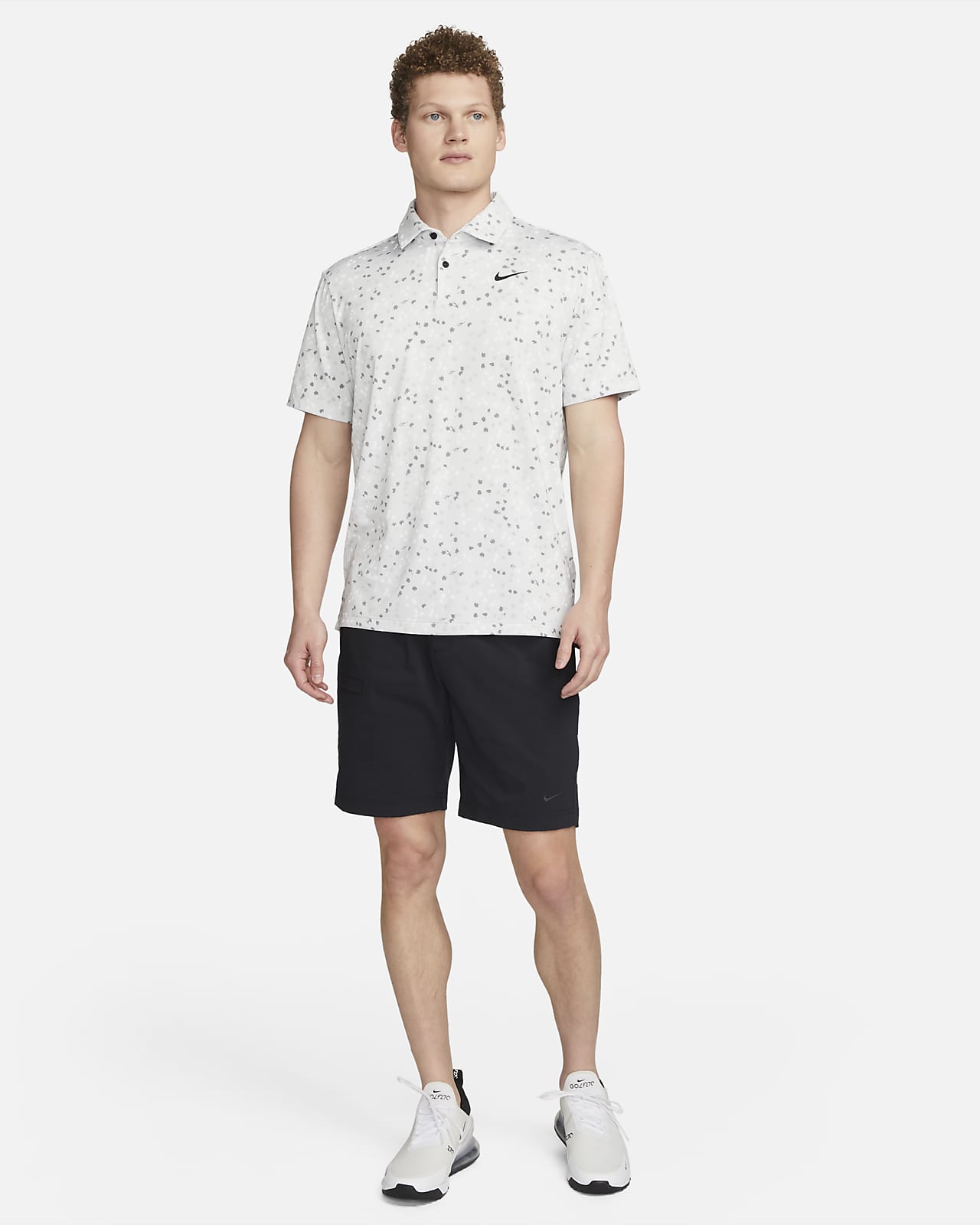 Nike floral golf discount shirt