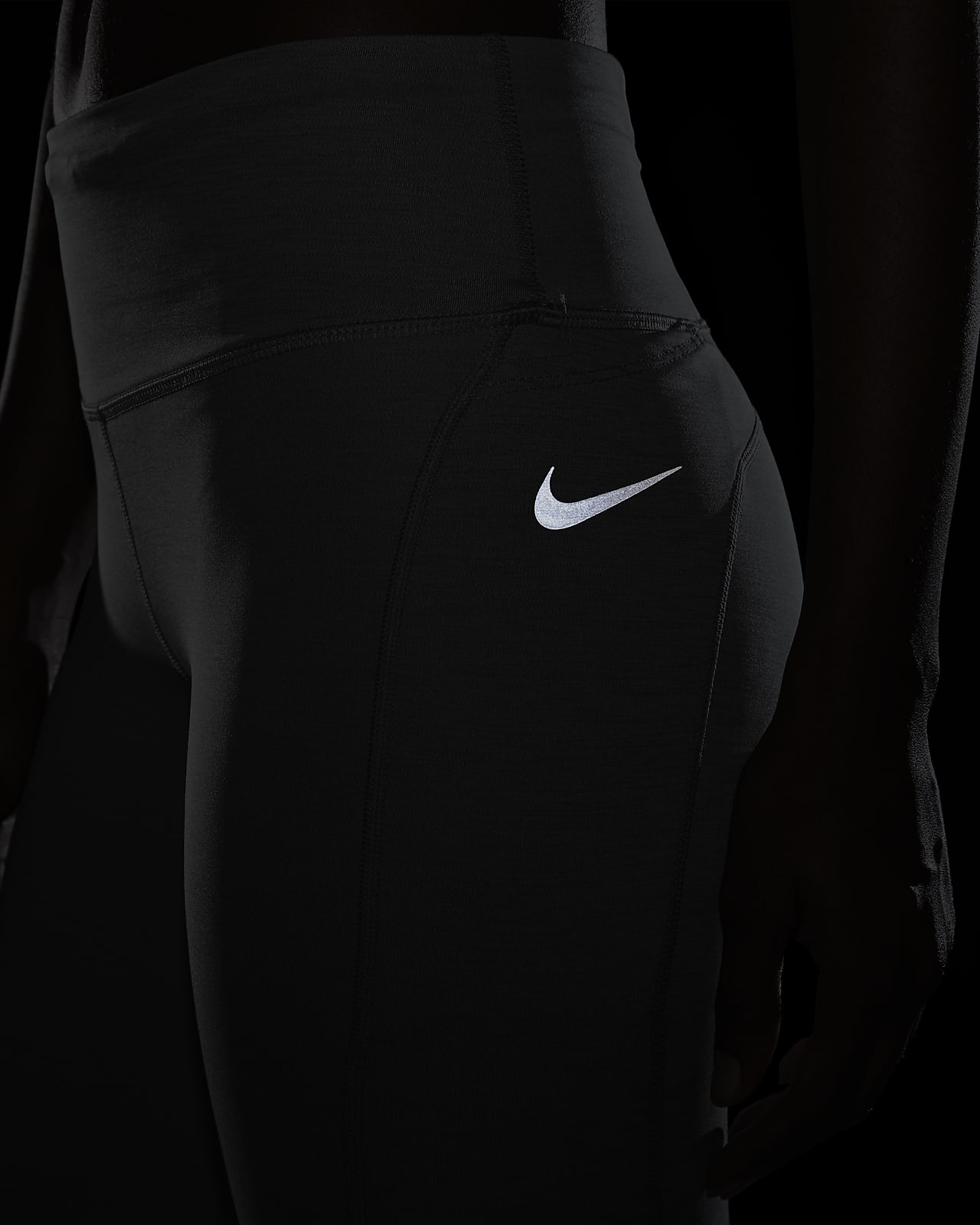 Nike Fast Mid-Rise Crop Running Leggings - Hardlooplegging Dames