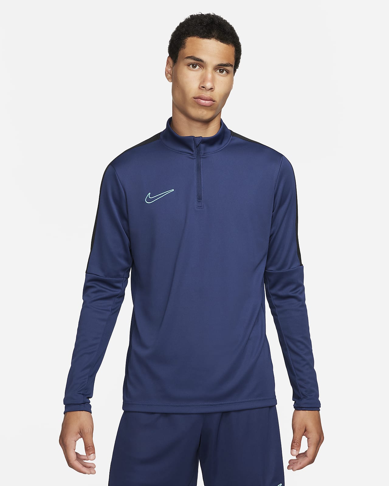 Męska koszulka piłkarska z zamkiem 1/2 Dri-FIT Nike Academy