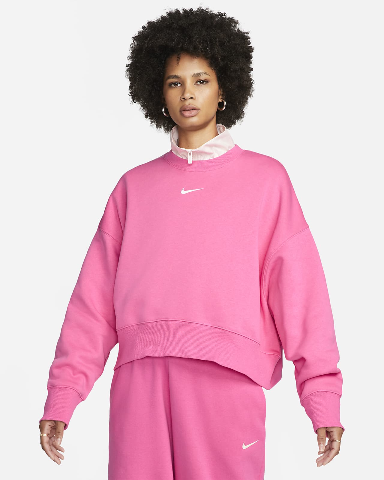 Nike Sportswear Phoenix Fleece Dessuadora de coll rodó over-oversized - Dona