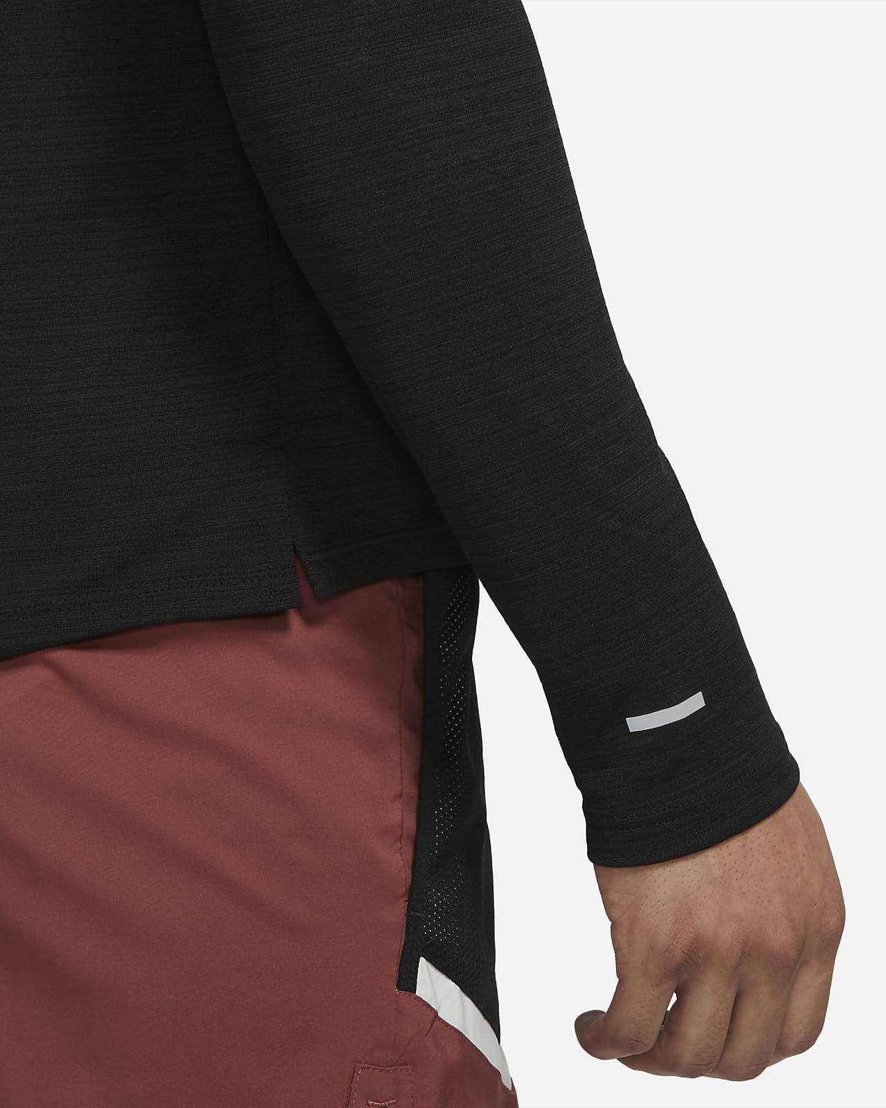 nike dri-fit miler long sleeve t-shirt - men's