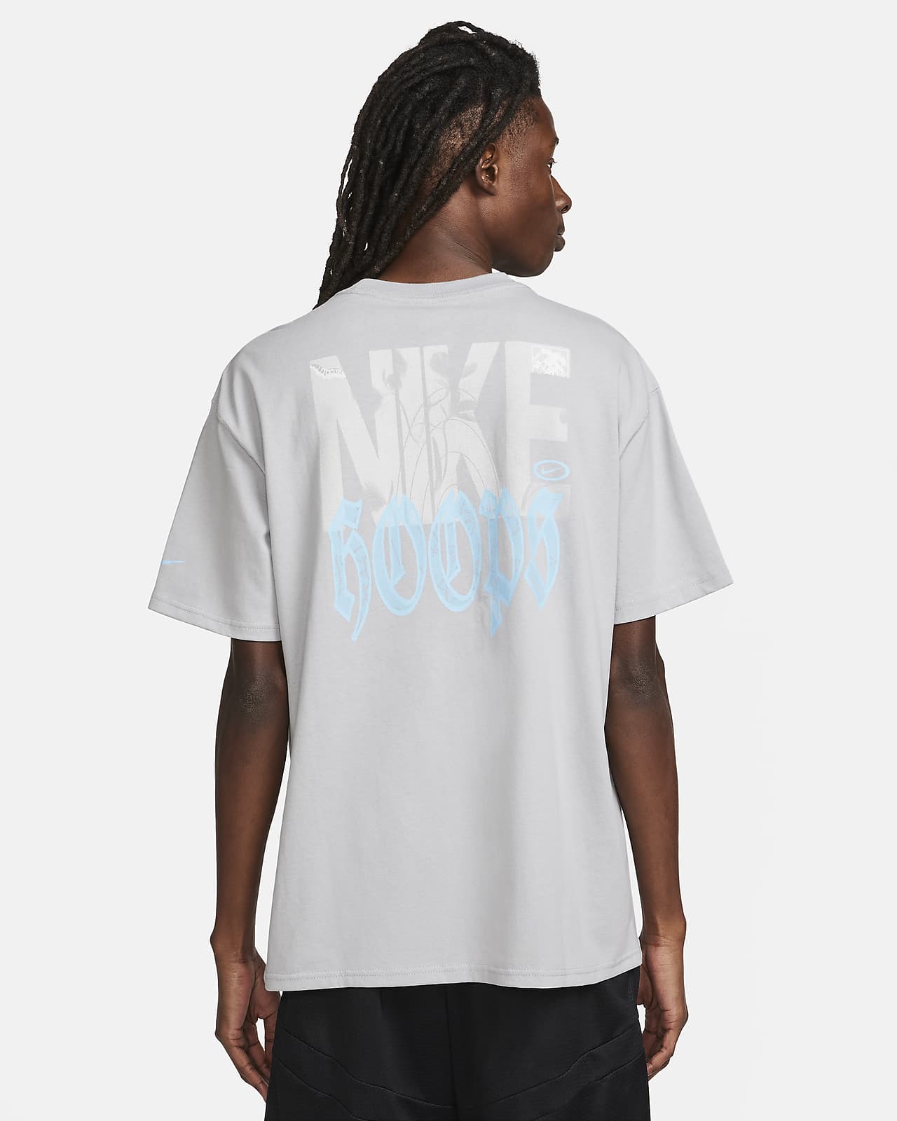 Nike Men's Max90 Basketball T-Shirt - Grey - 50% Organic Cotton