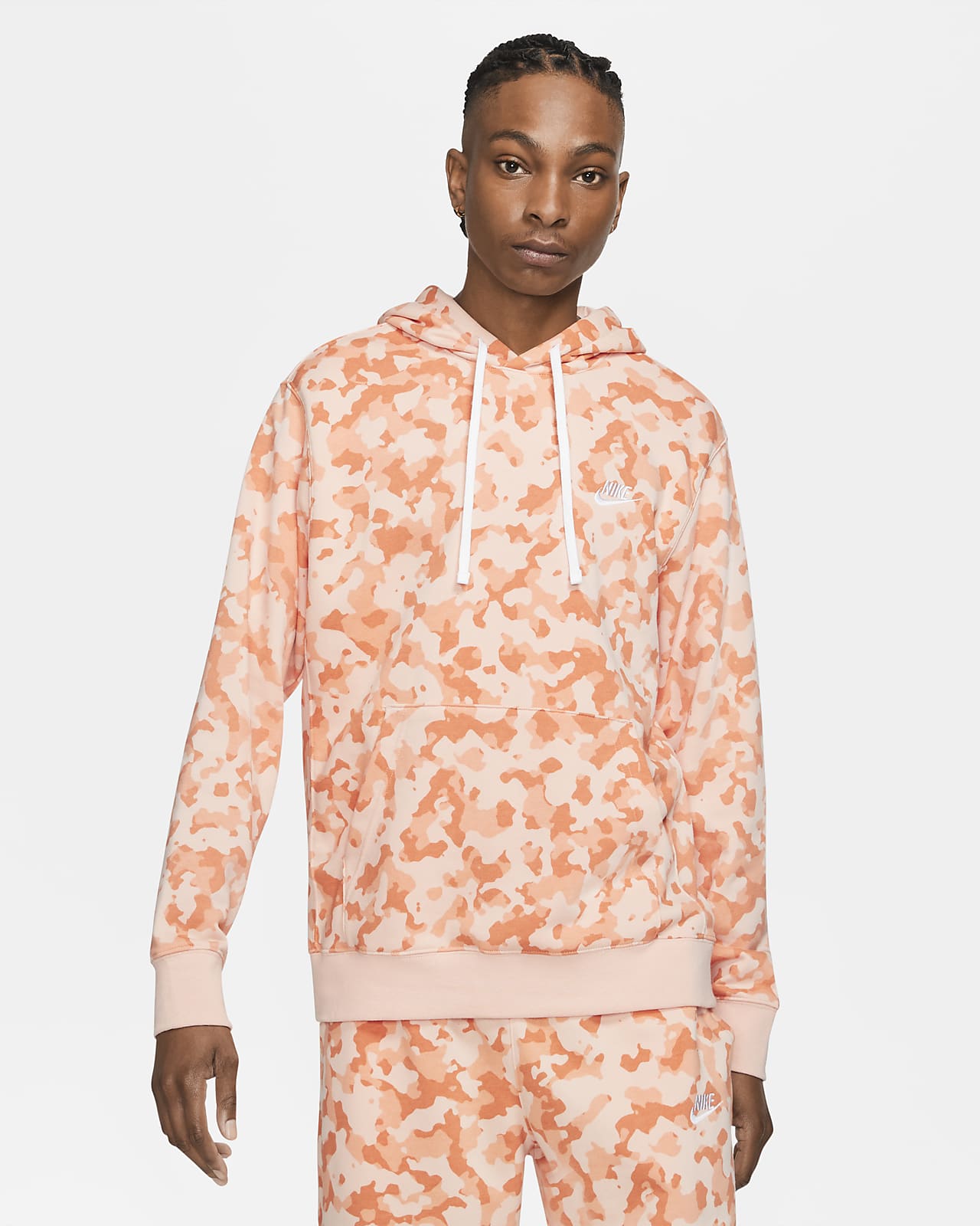 nike men's french terry hoodie