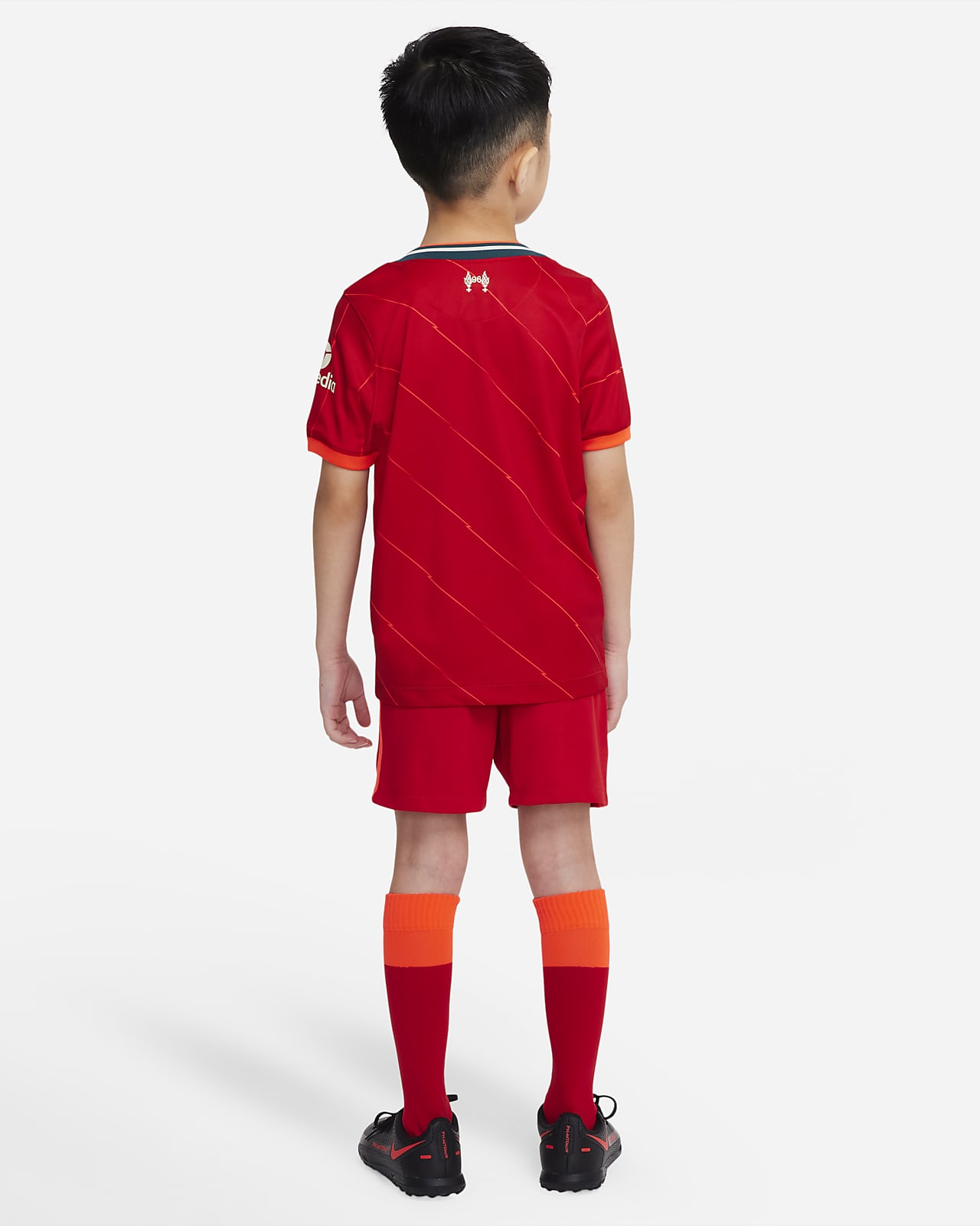 kaustisk Tag fat Patriotisk Liverpool FC 2021/22 Home-sæt til mindre børn. Nike DK