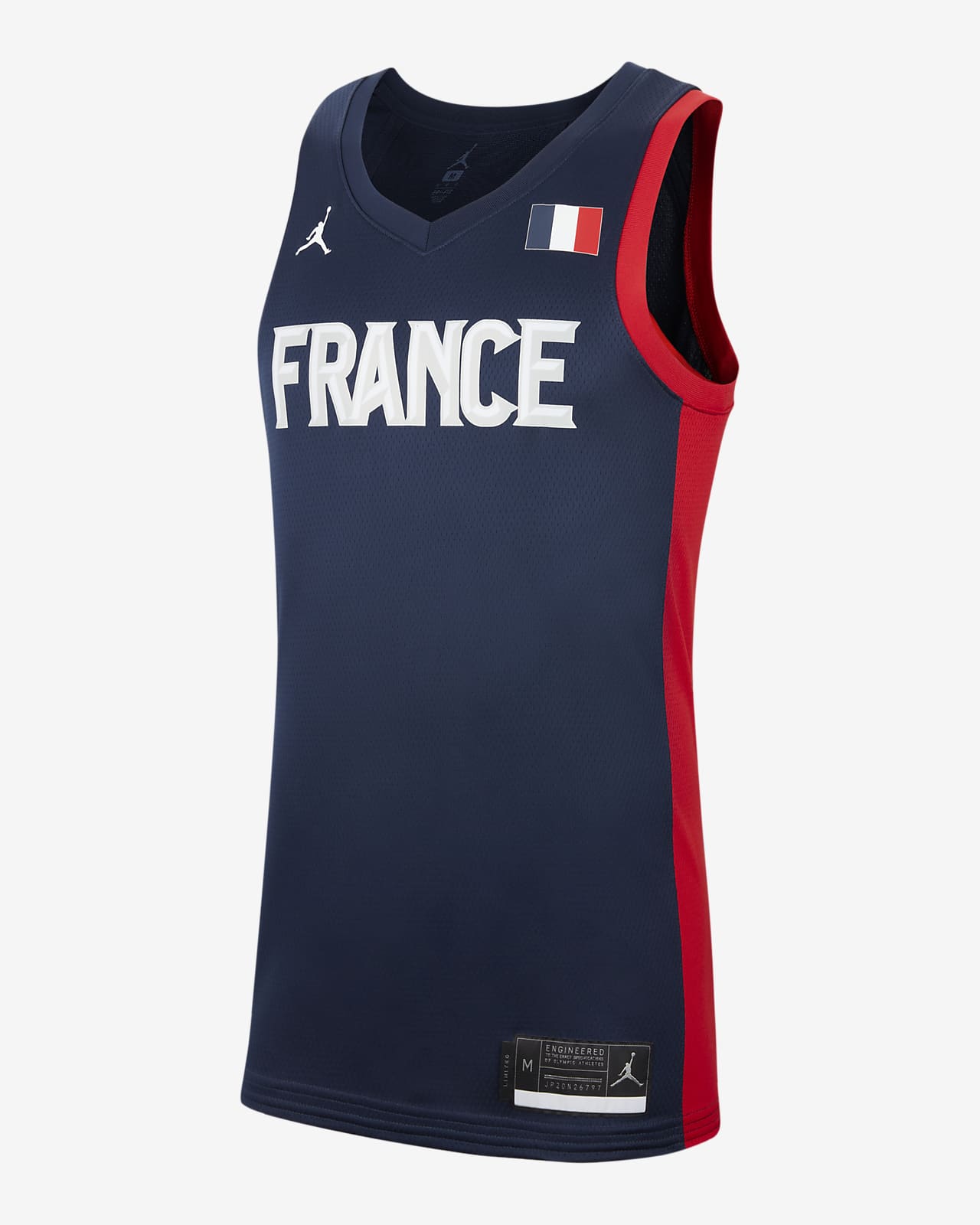 Frankrijk Jordan (Road) Limited Basketbaljersey voor heren. Nike BE