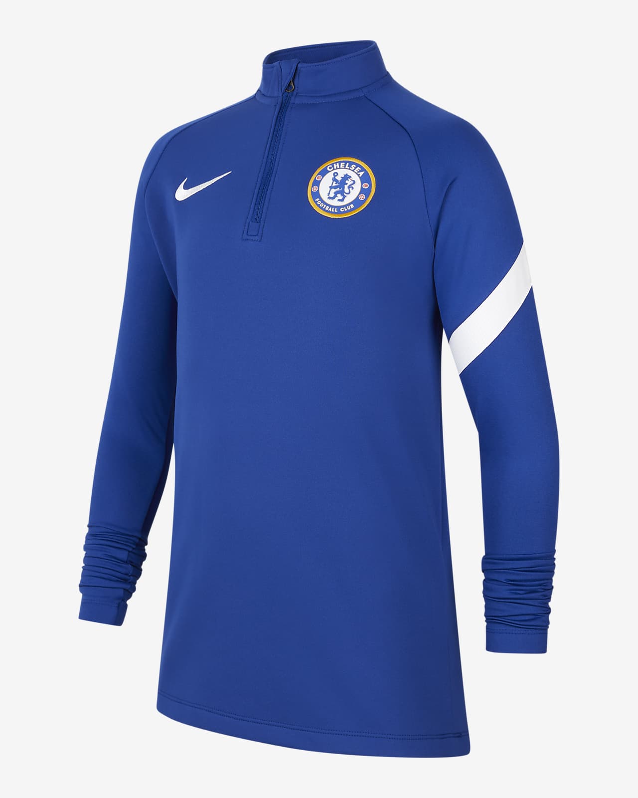 Chelsea F C Academy Pro Older Kids Nike Dri Fit Football Drill Top Nike Ae