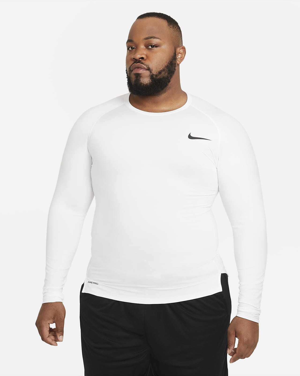 bombilla Cabeza lazo Nike Pro Men's Tight Fit Long-Sleeve Top. Nike.com