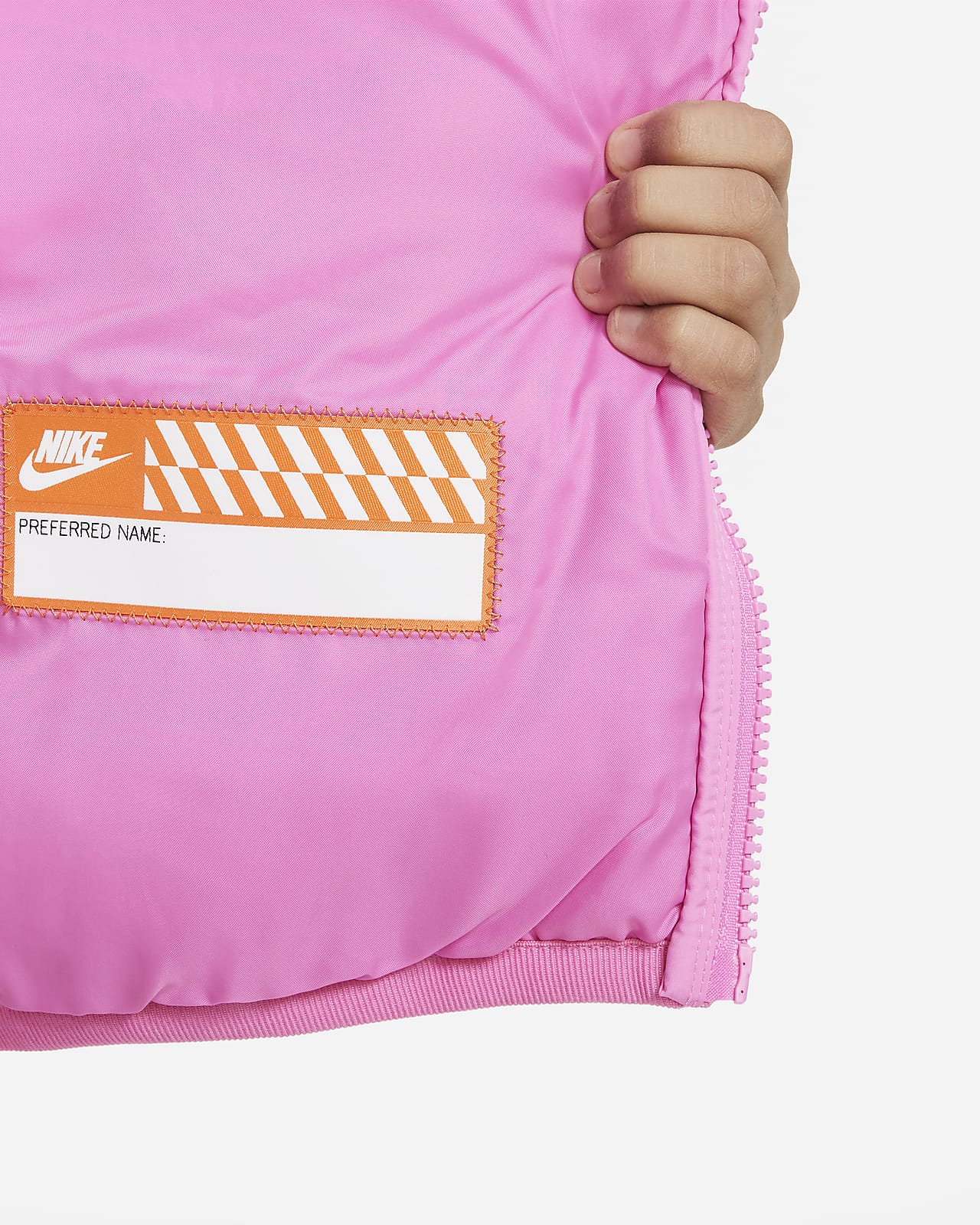 Lightweight Kids\' Sportswear Nike Fill Synthetic Jacket. Loose Hooded Big