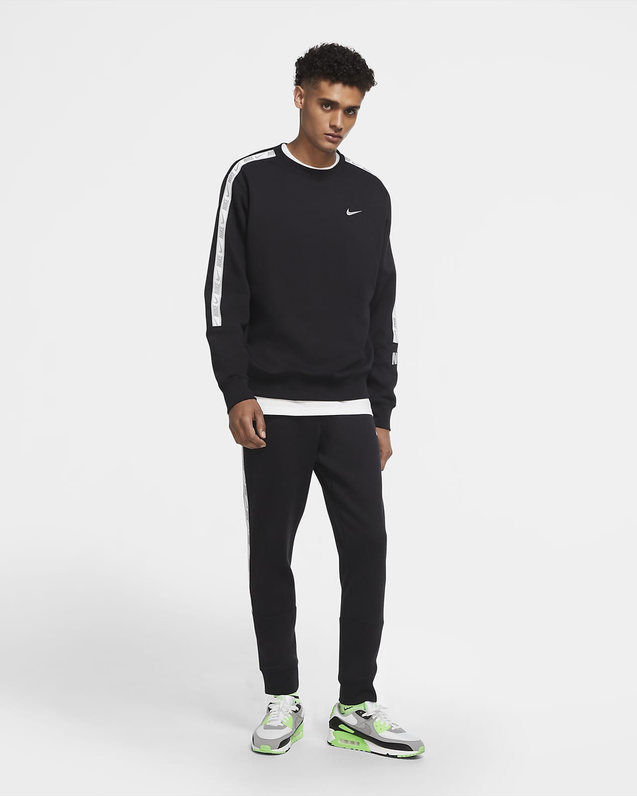 men's fleece crew nike sportswear