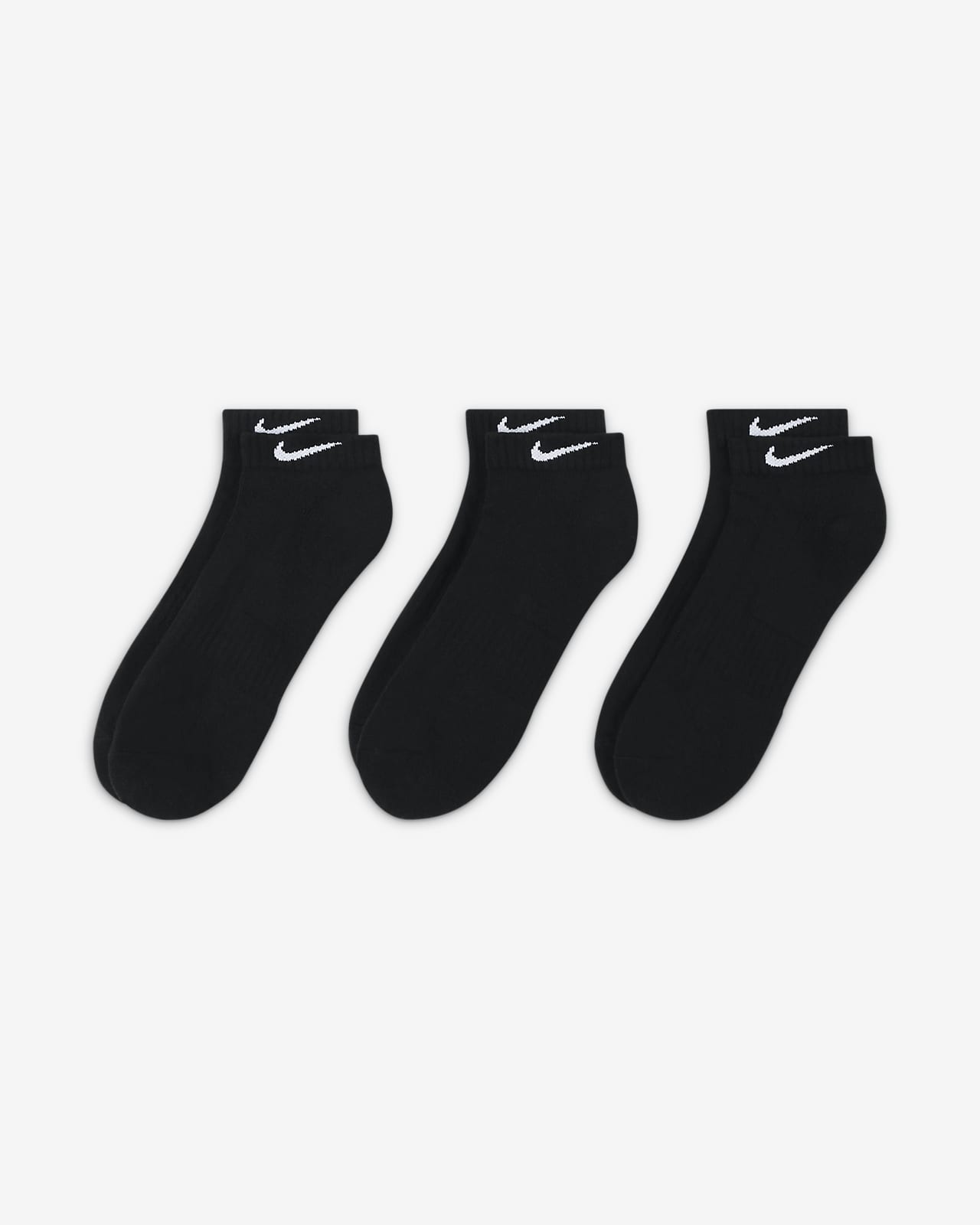 Nike Everyday Cushioned Training Low Socks (3 Pairs). Nike SG