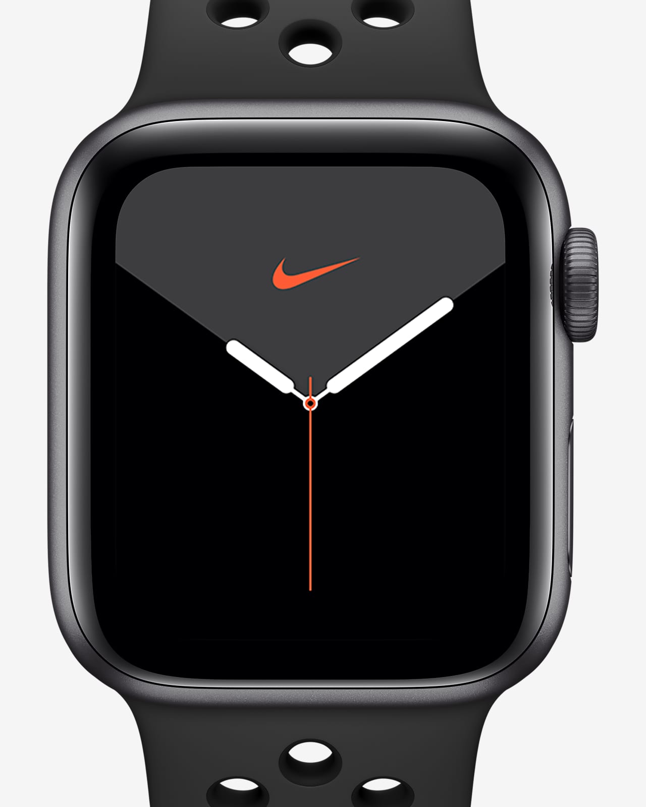 Montre à boîtier en aluminium gris sidéral 44 mm Apple Watch Nike Series 5 (GPS) avec Bracelet Sport Nike Open Box
