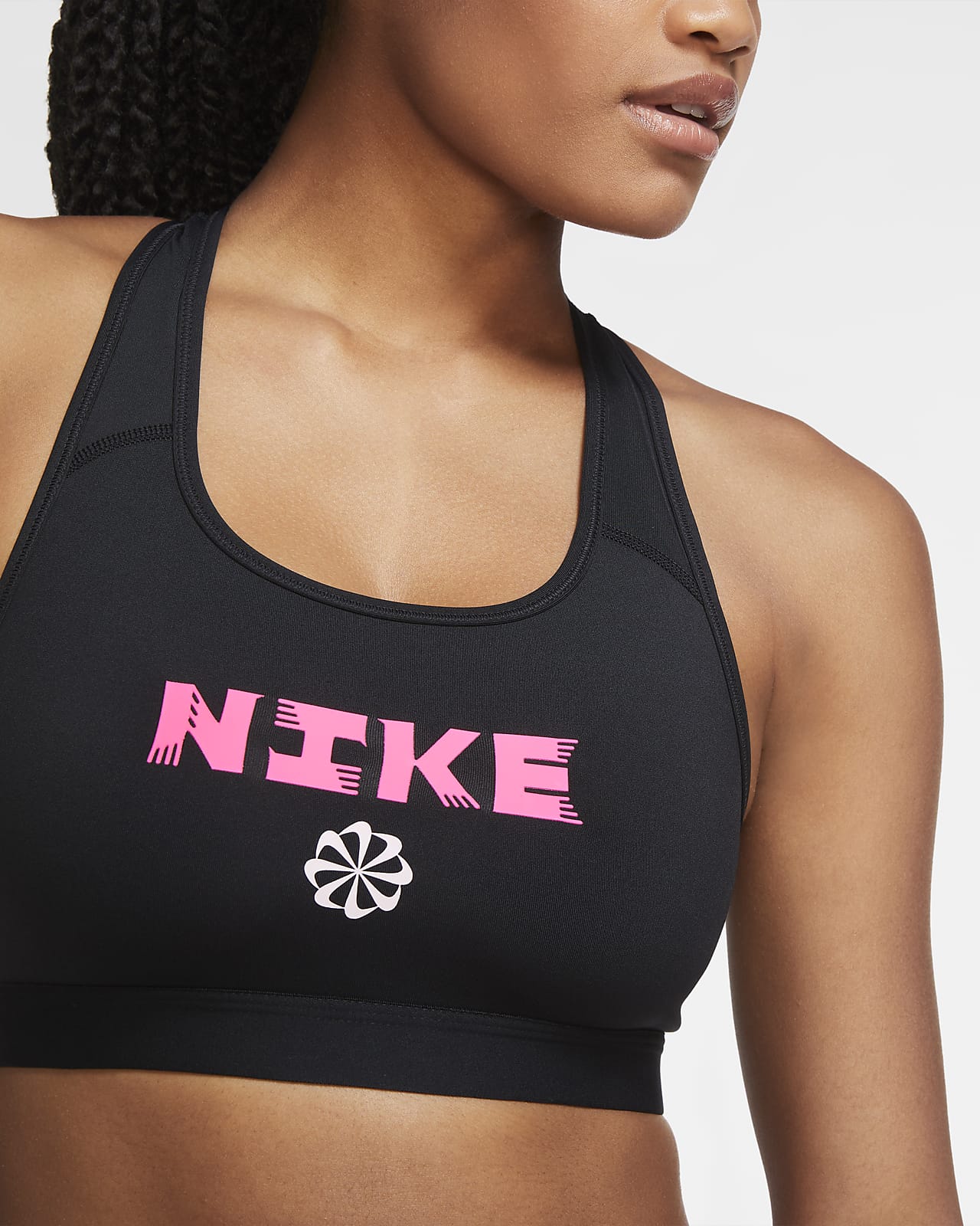 nike swoosh medium support sports bra