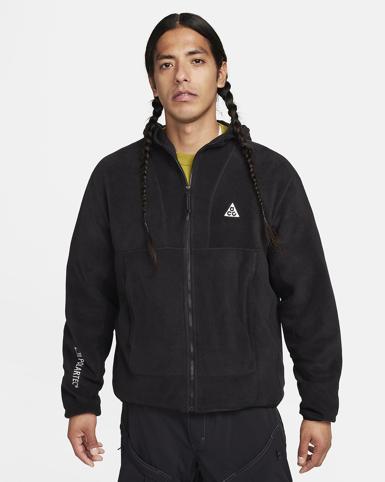 Nike Sport Essentials full-zip sherpa fleece jacket in gray