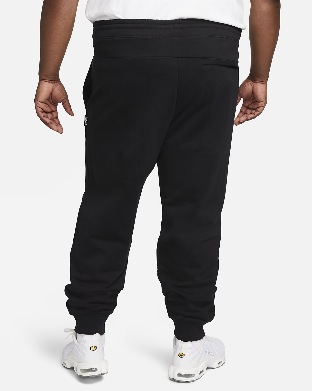 Black Nike Swoosh Woven Joggers