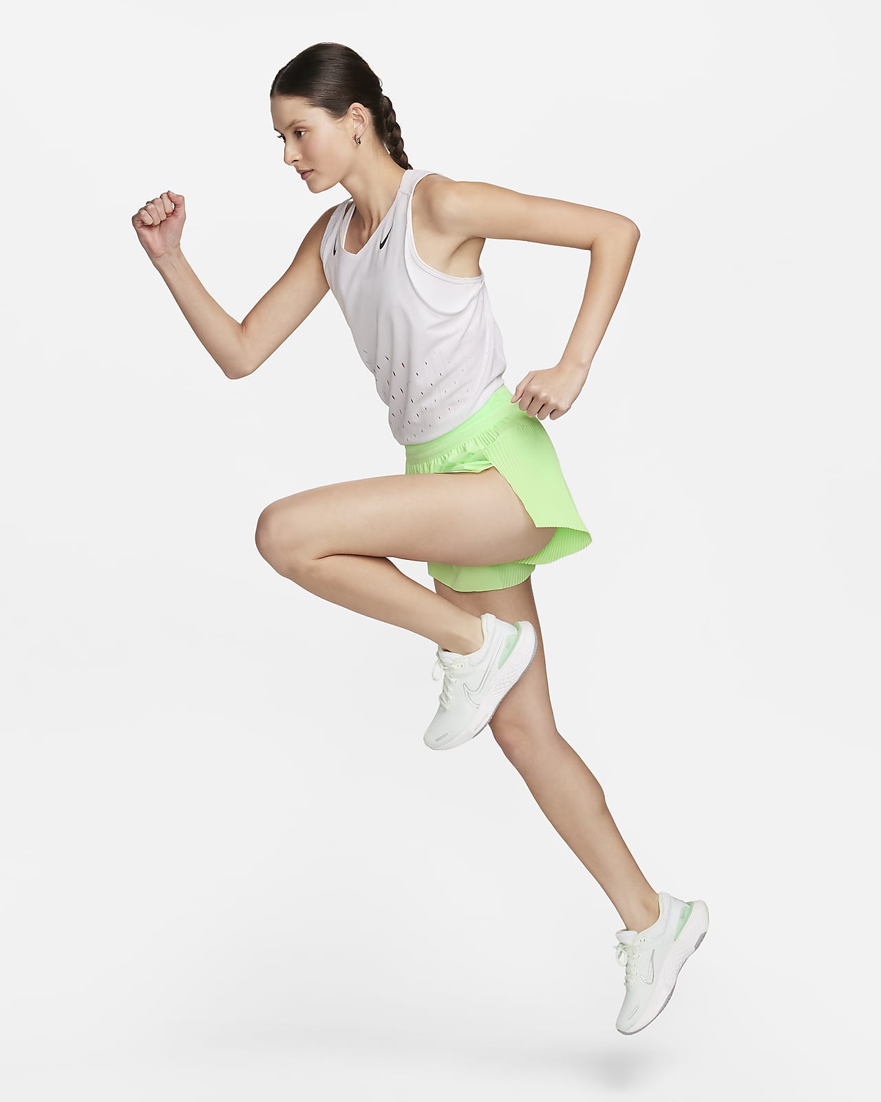 Nike Women's AeroSwift Tight Running Shorts, Size: Medium, Black