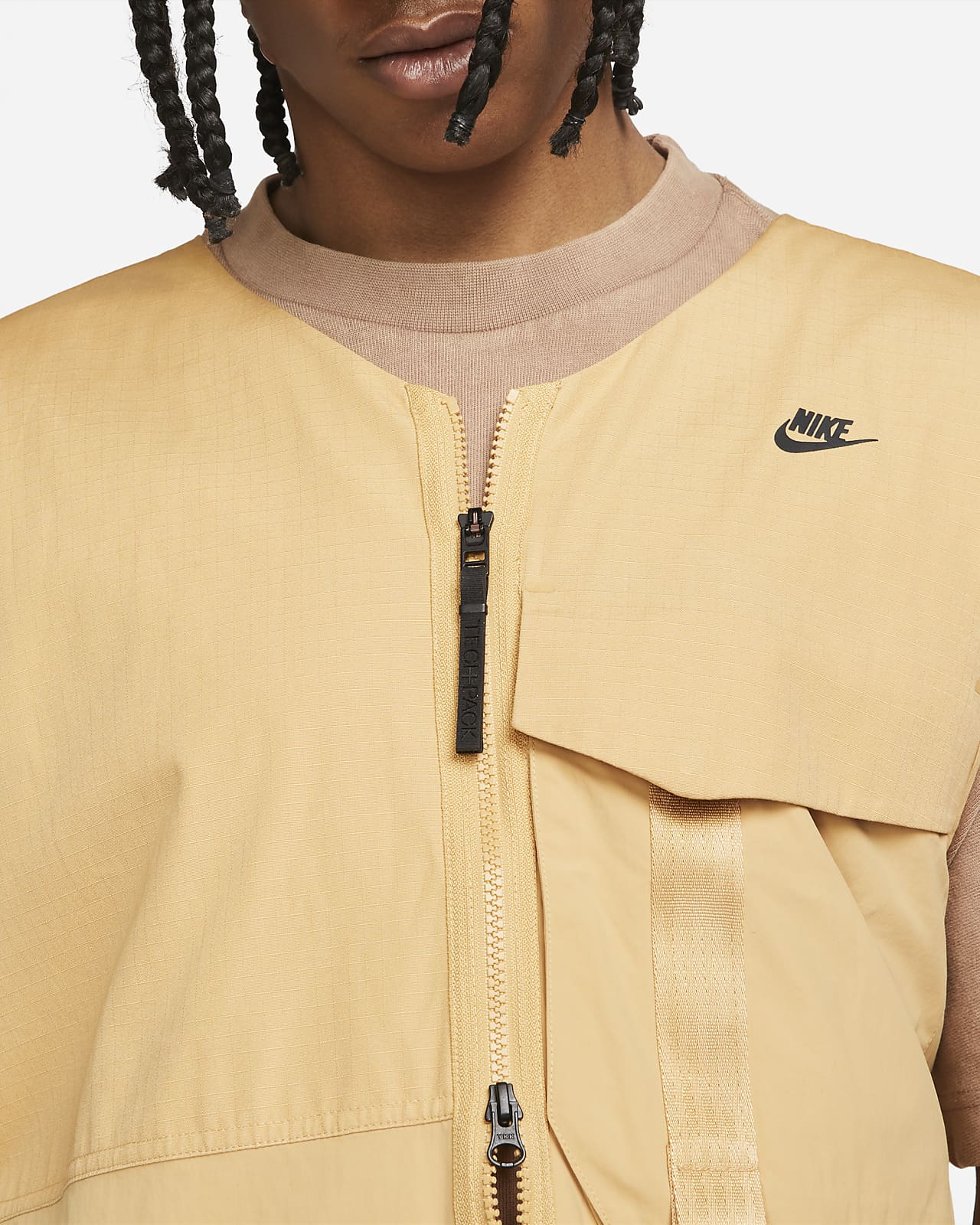 chaleco nike hombre amarillo