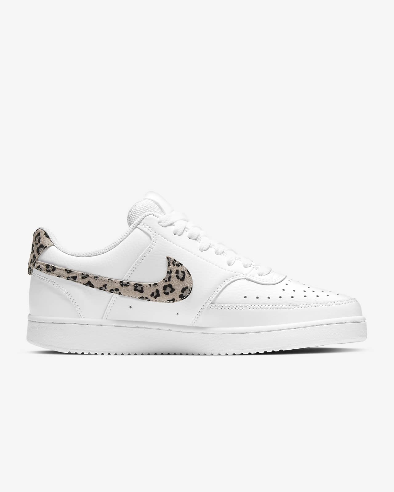 white cheetah nikes shoes