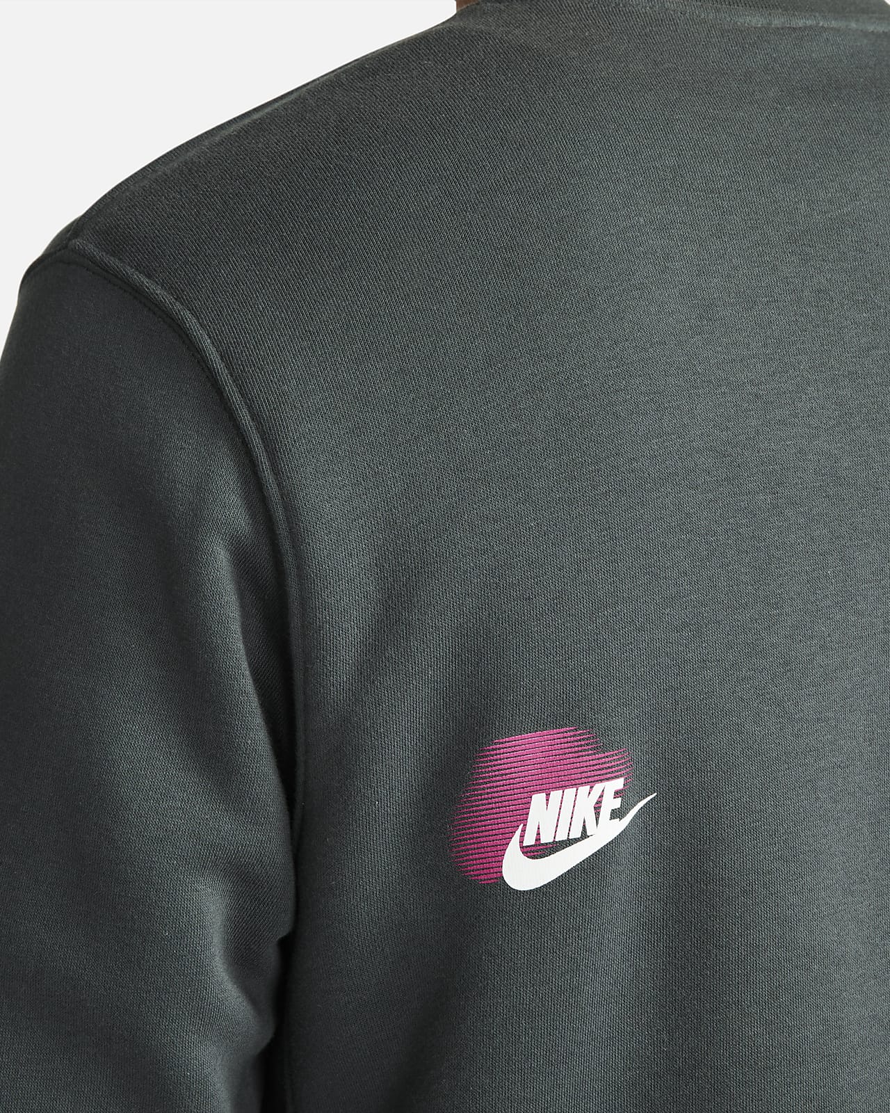 nike black jumper red tick