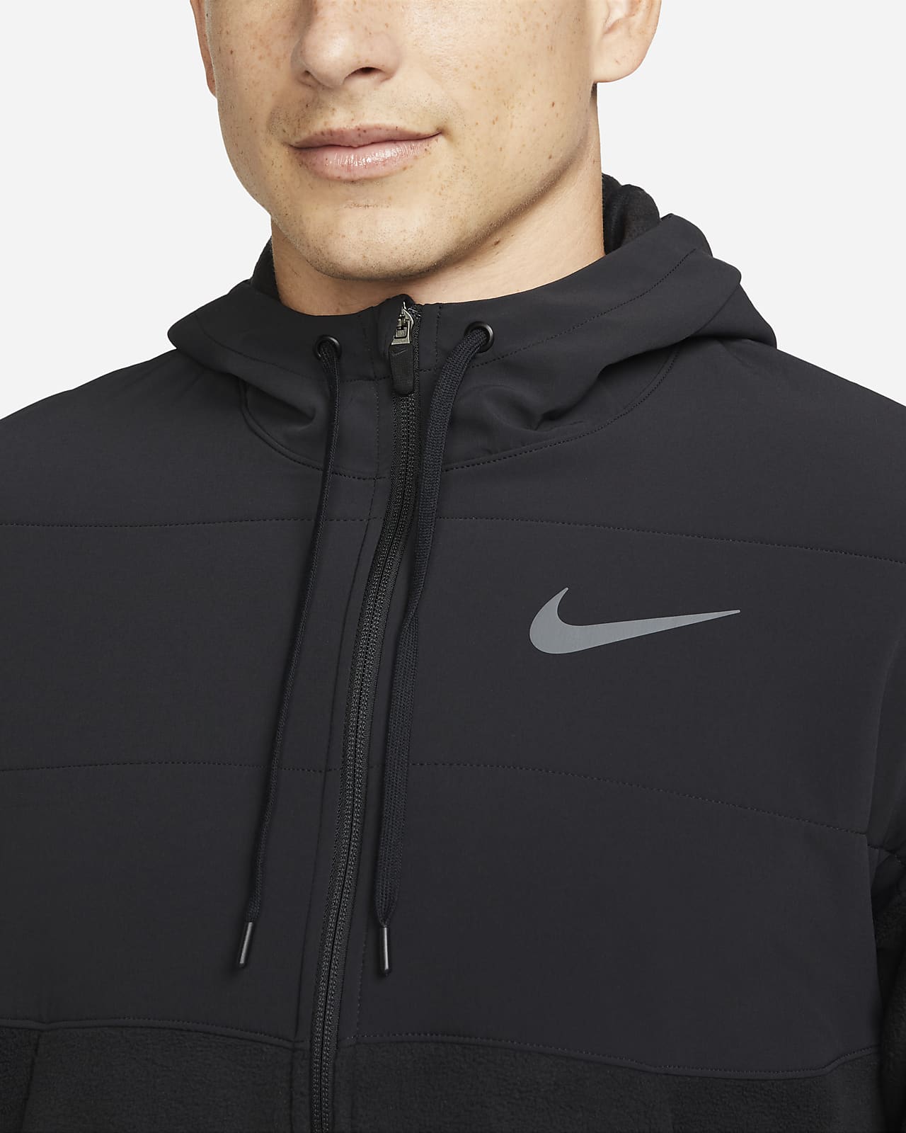 Nike ThermaFIT Men's Winterized FullZip Training Hoodie. Nike IE