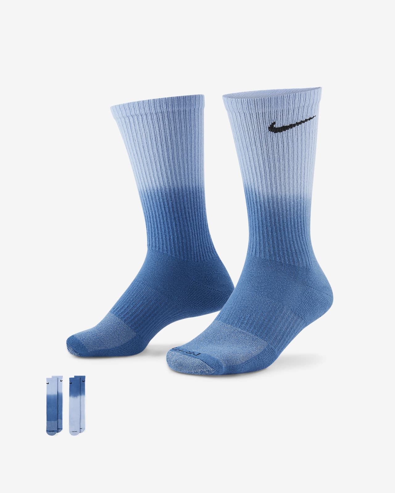 Nike Everyday Plus Cushioned Crew Socks (2 Pairs). Nike AT