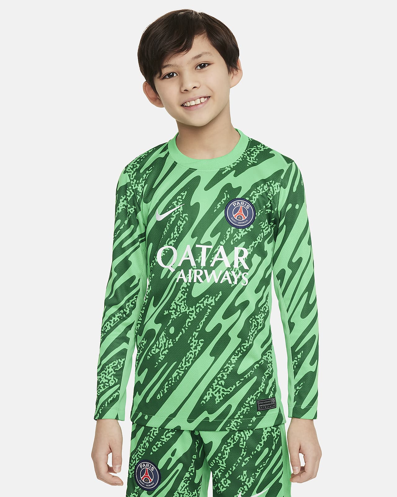 Koszulka piłkarska dla dużych dzieci Nike Dri-FIT Paris Saint-Germain Stadium Goalkeeper 2024 (replika)
