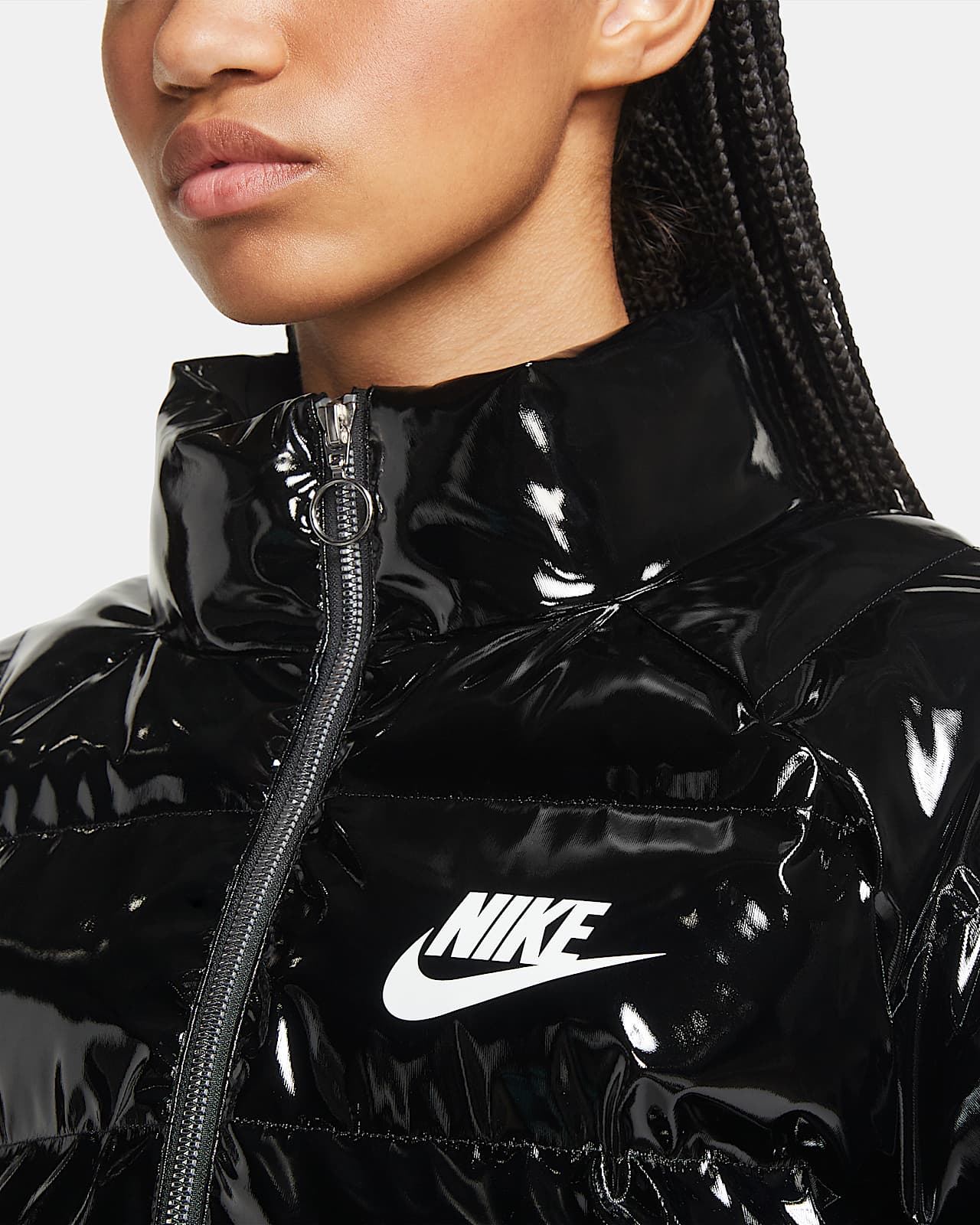 nike leather jacket