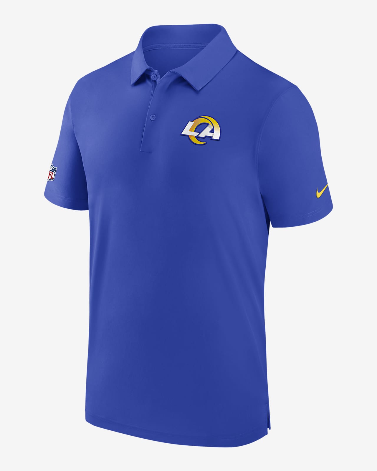 Los Angeles Rams Sideline Coach Men’s Nike Men's Dri-Fit NFL Polo in Blue, Size: Medium | 00MG4NP95-0BW