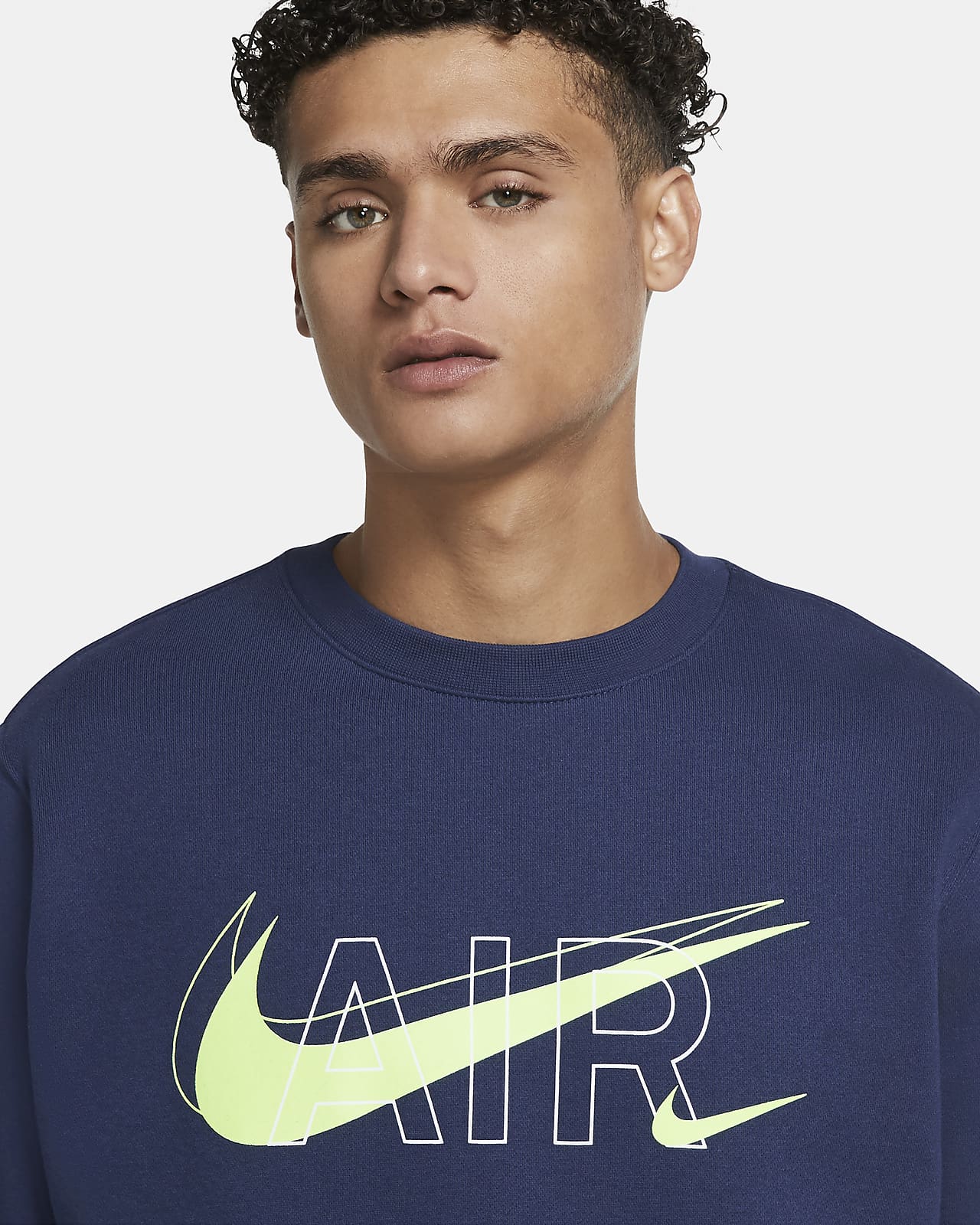 nike sportswear men's fleece crew