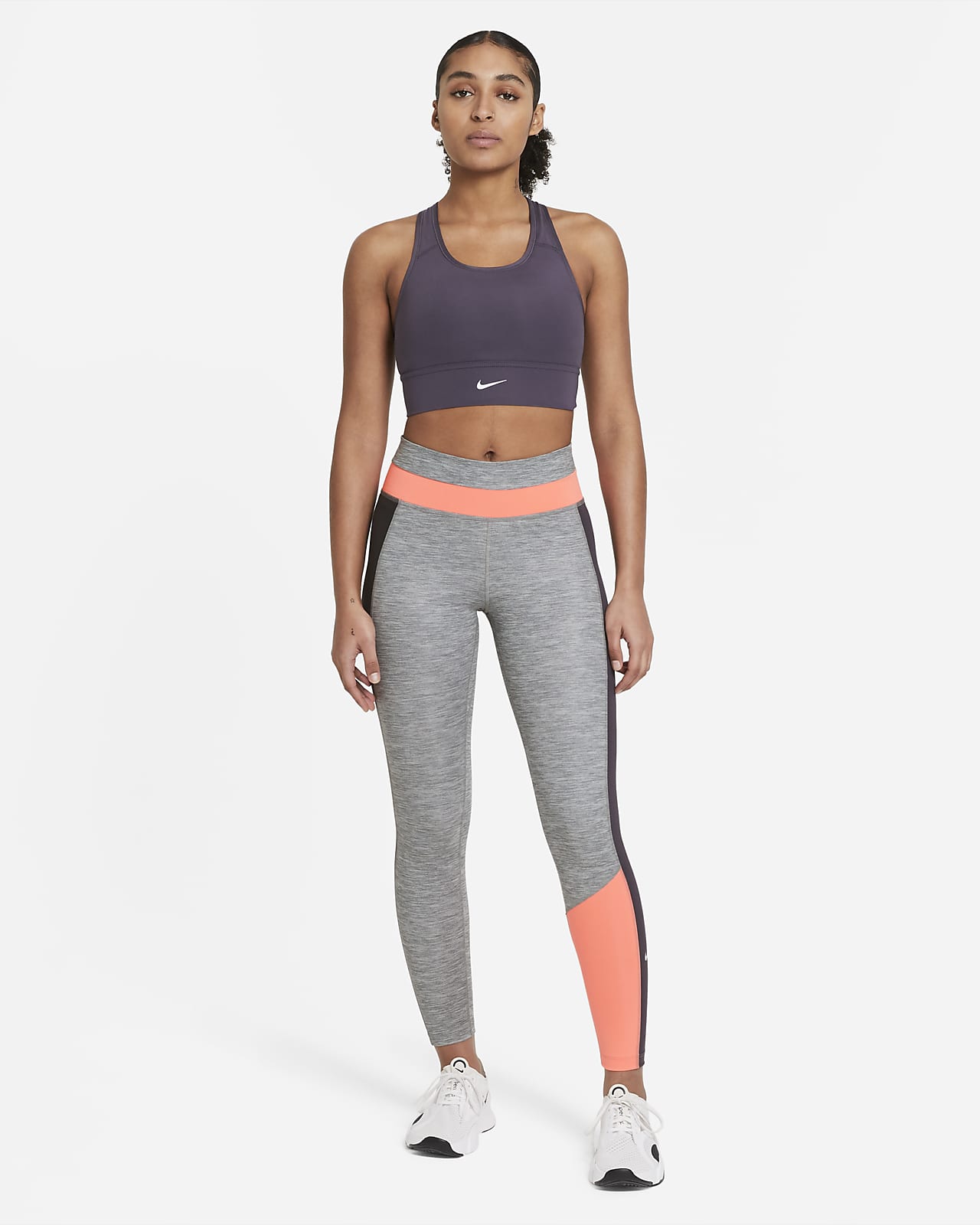 Nike Dri-FIT Swoosh Women's Medium-Support 1-Piece Padded Longline Sports Bra. Nike.com