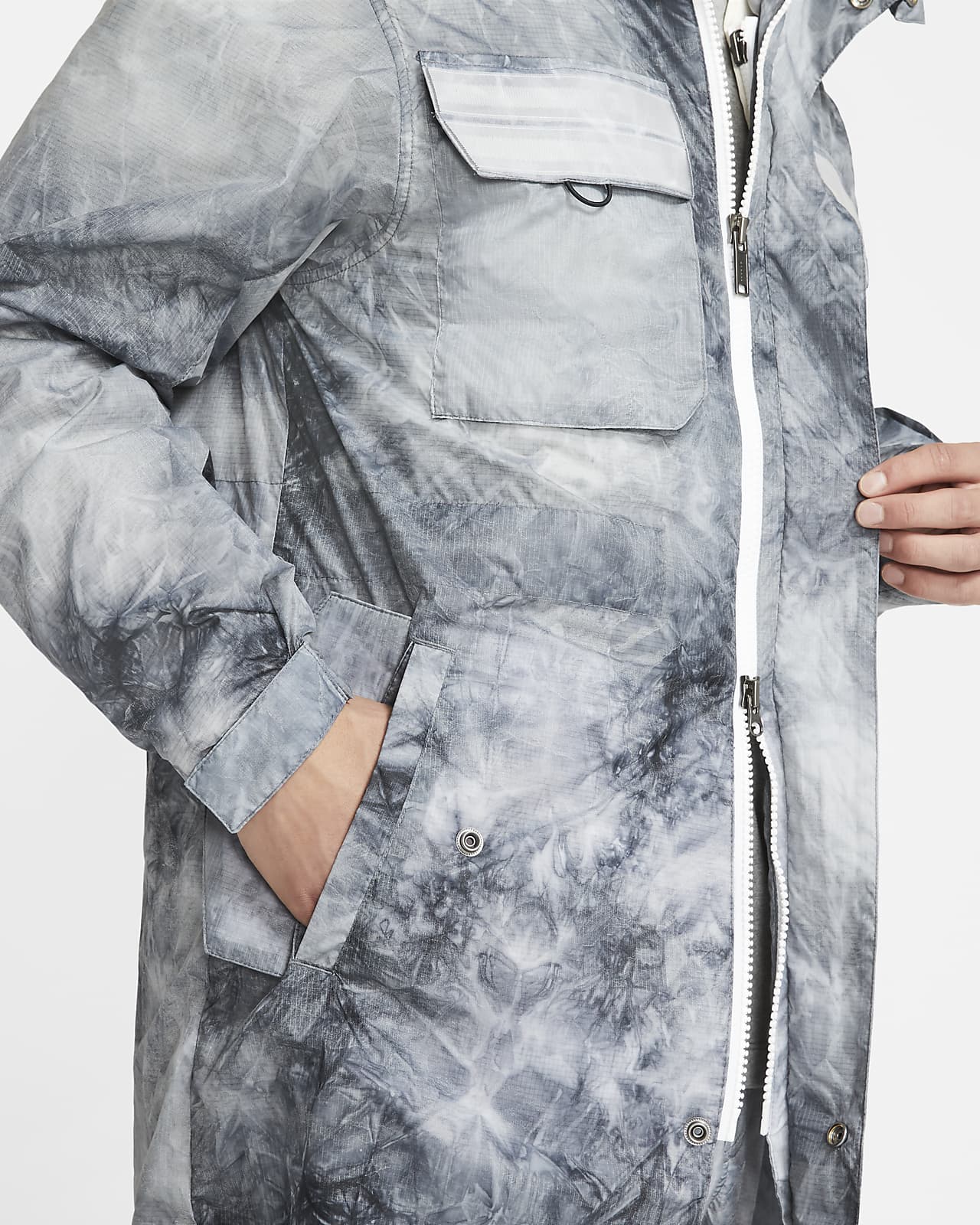 nike printed shell parka