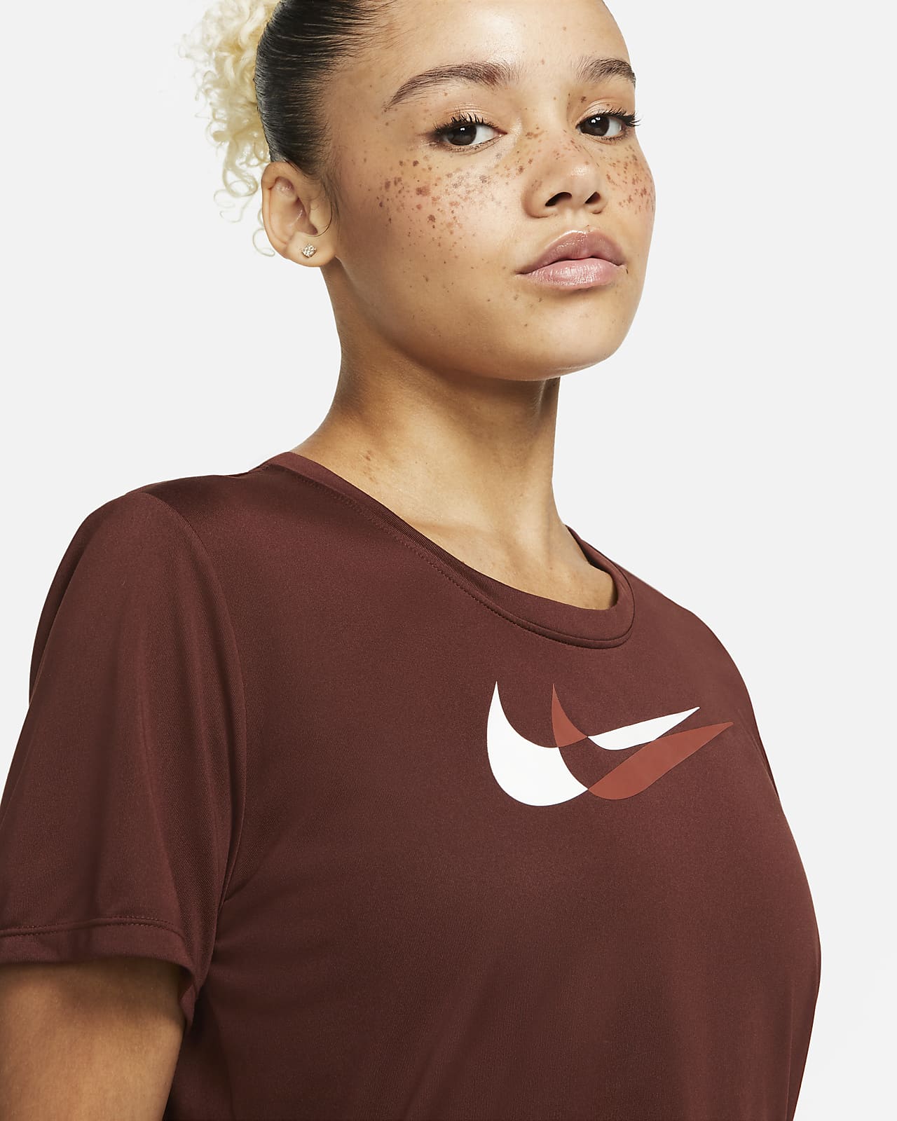 nike red running top