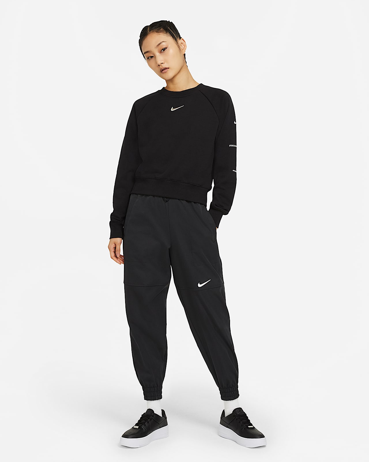 Nike公式 ナイキ スポーツウェア スウッシュ ウィメンズ フレンチ テリー クルー オンラインストア 通販サイト