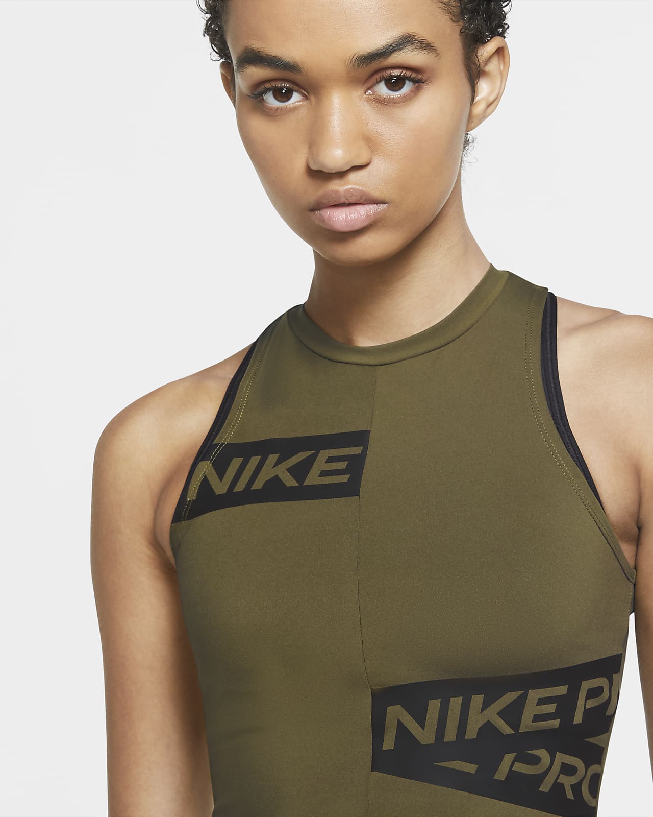 nike pro women's graphic tank top