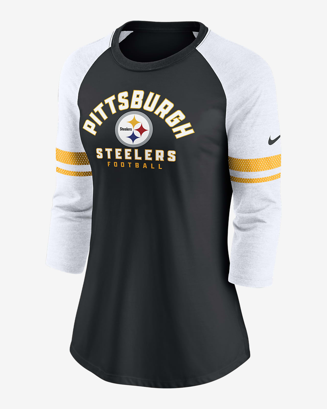 Nike Fashion (NFL Pittsburgh Steelers) Women's 3/4-Sleeve T-Shirt