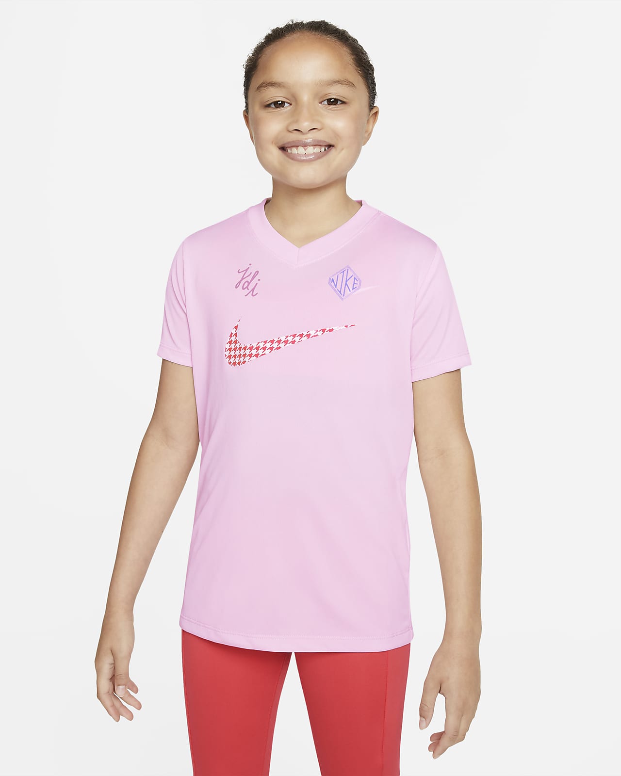 Buy > nike dri fit pink shirt > in stock