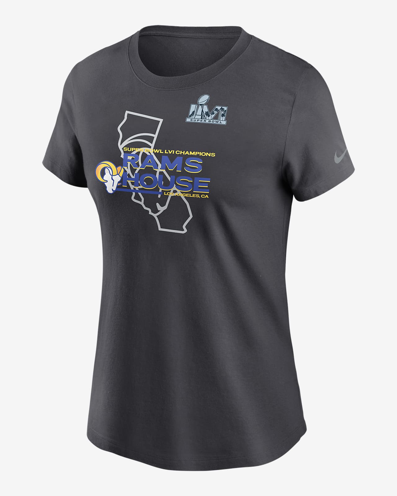 Super Bowl LVI Champions Rams House Los Angeles CA T-Shirt - REVER LAVIE